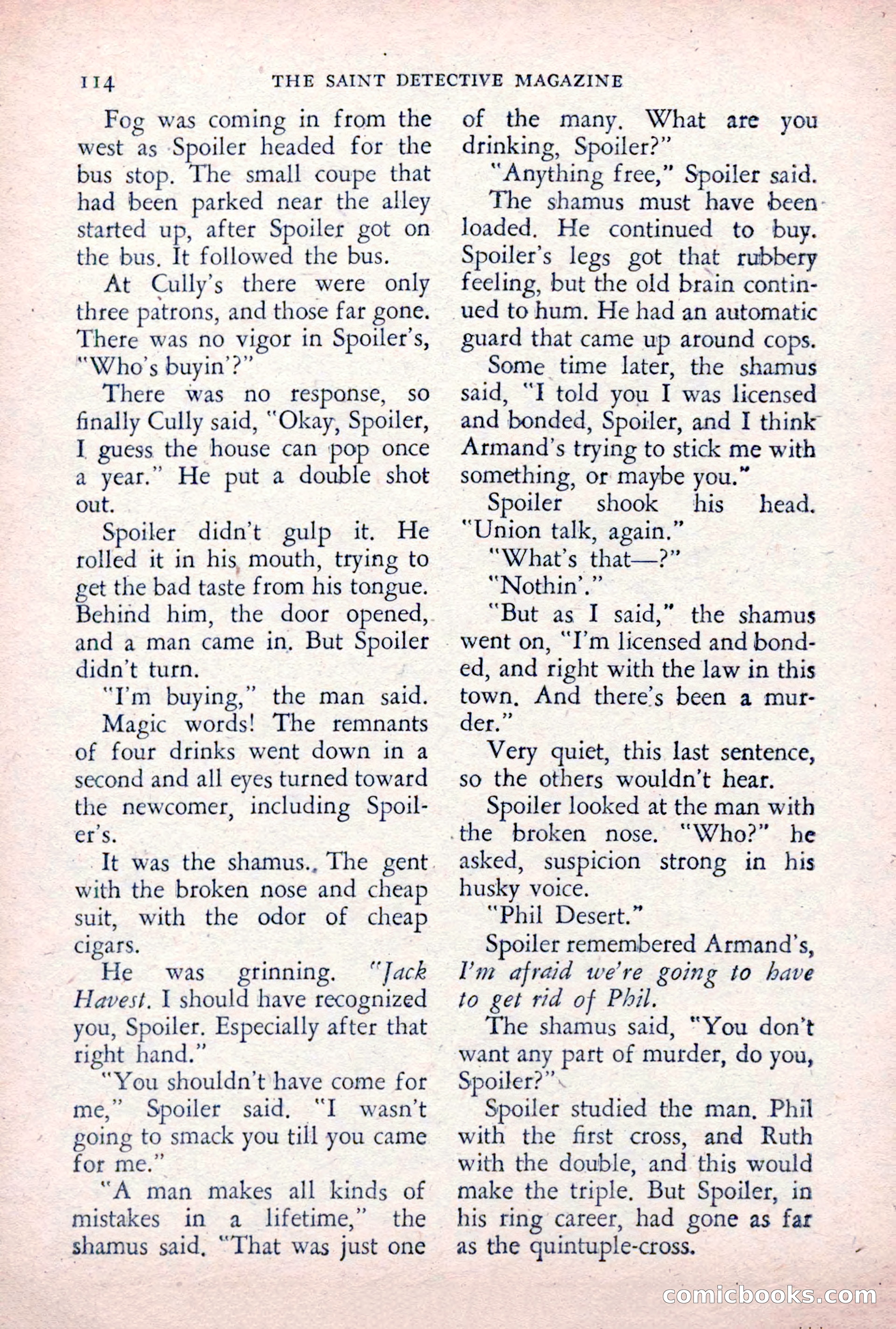 The Saint Detective Magazine, December 1955 — page 116 of 164