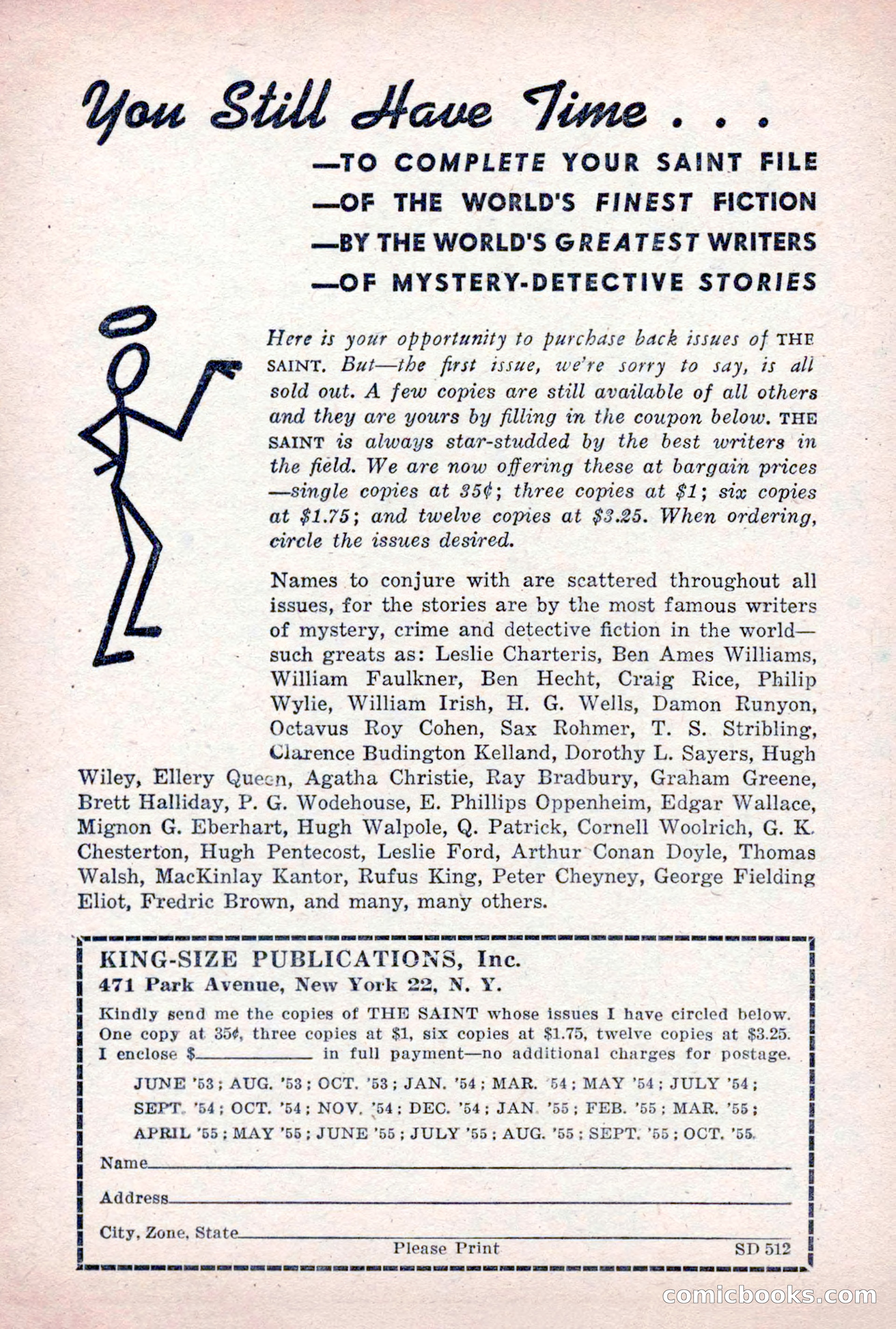 The Saint Detective Magazine, December 1955 — page 123 of 164