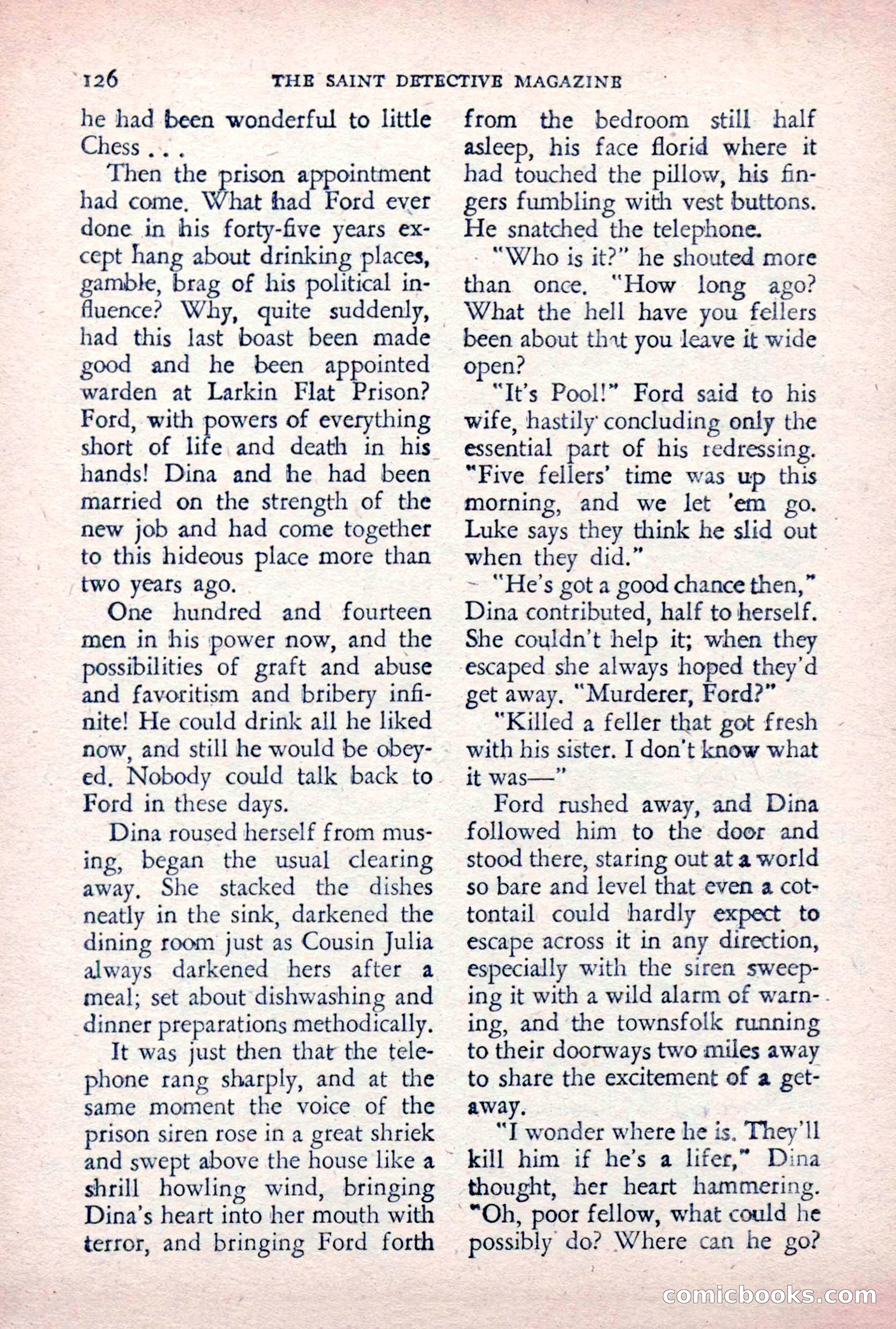 The Saint Detective Magazine, December 1955 — page 128 of 164