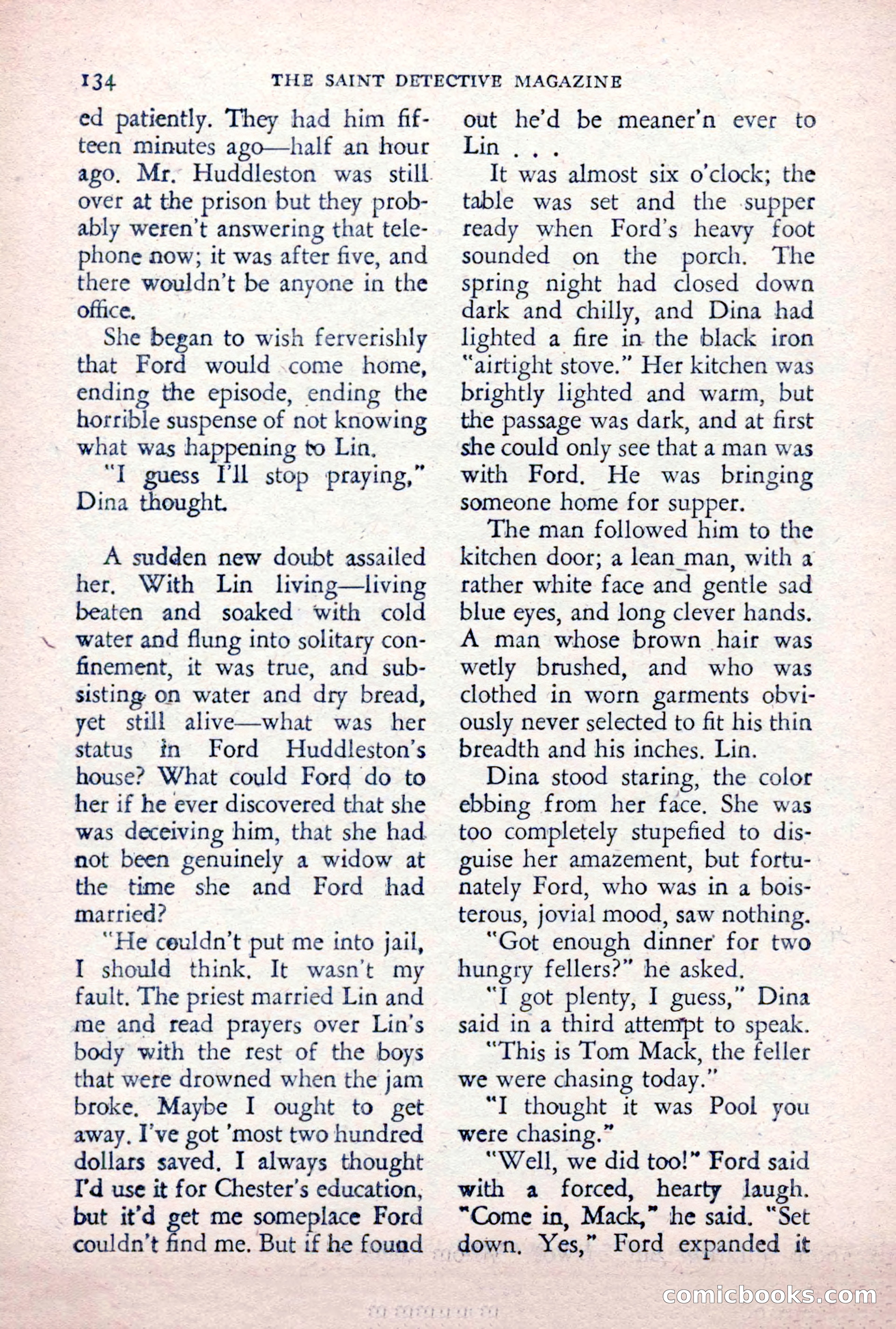 The Saint Detective Magazine, December 1955 — page 136 of 164