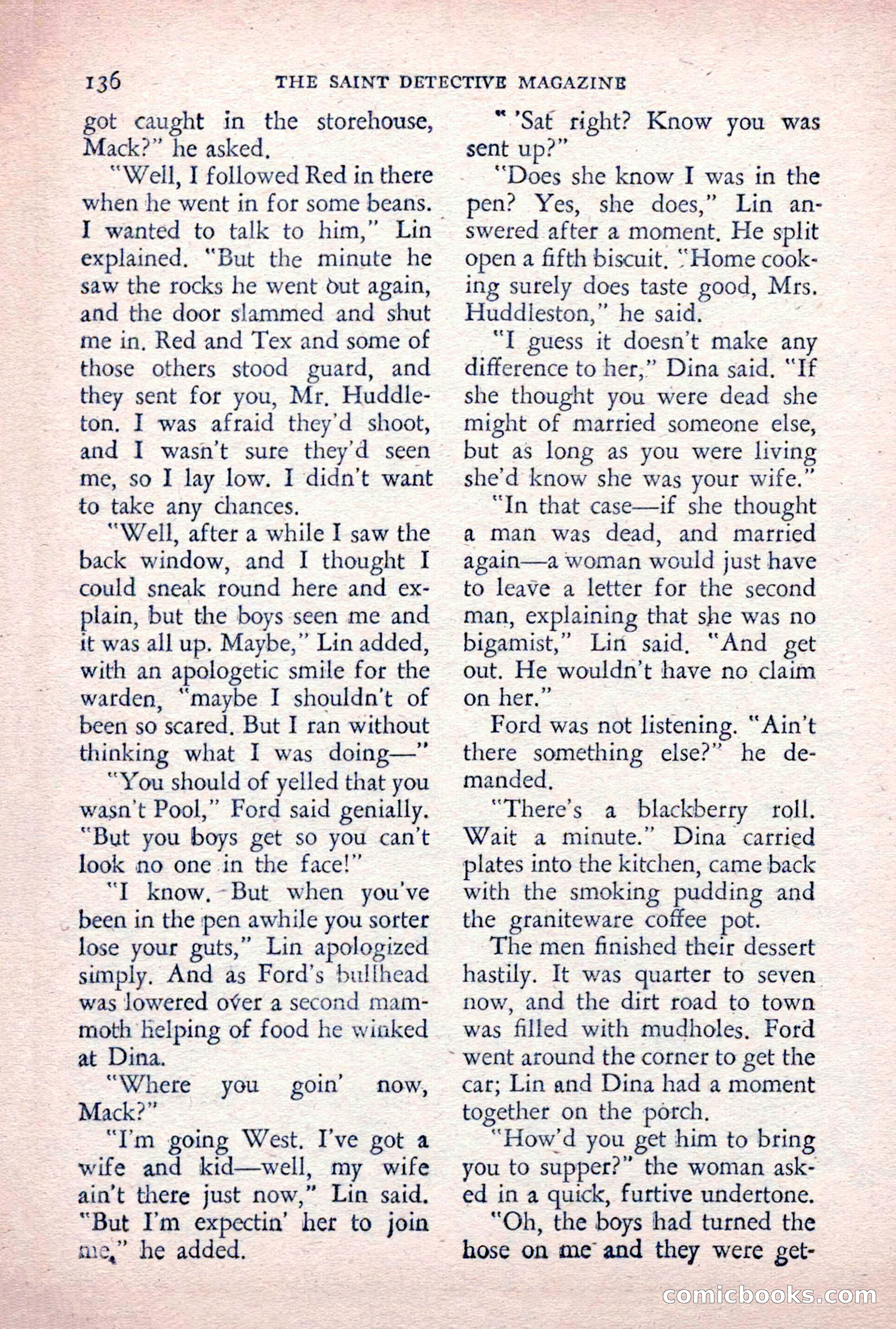The Saint Detective Magazine, December 1955 — page 138 of 164