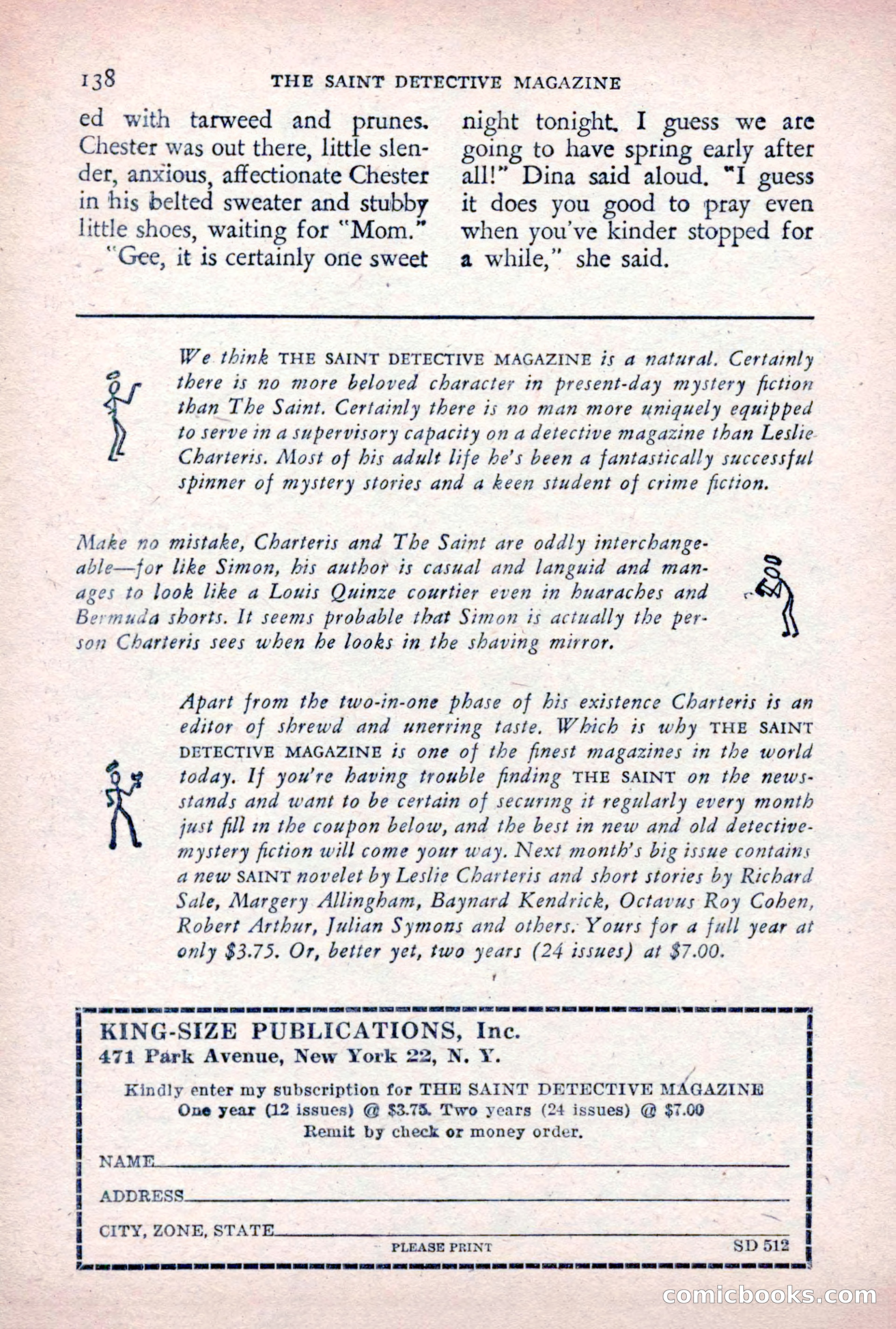 The Saint Detective Magazine, December 1955 — page 140 of 164