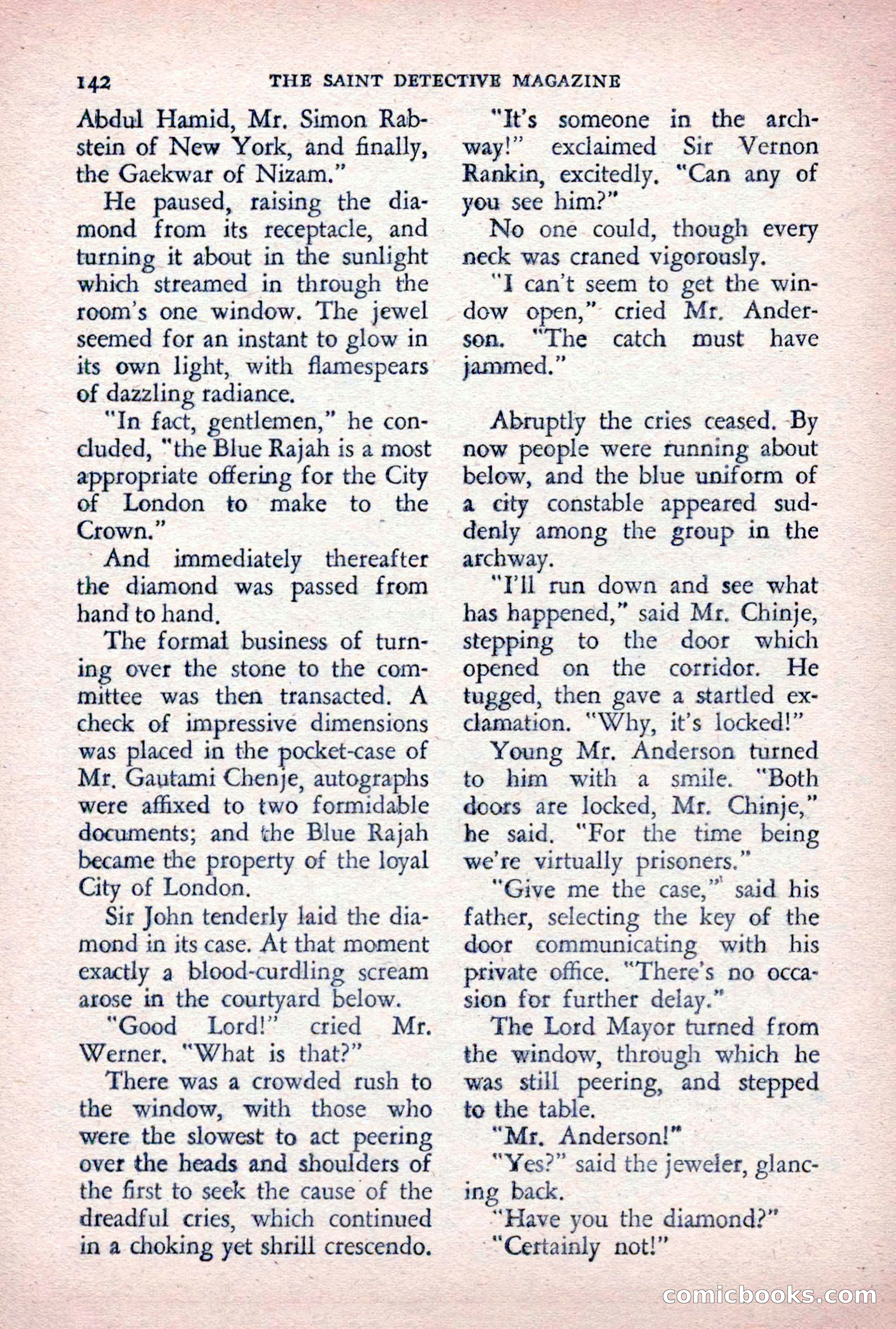 The Saint Detective Magazine, December 1955 — page 144 of 164