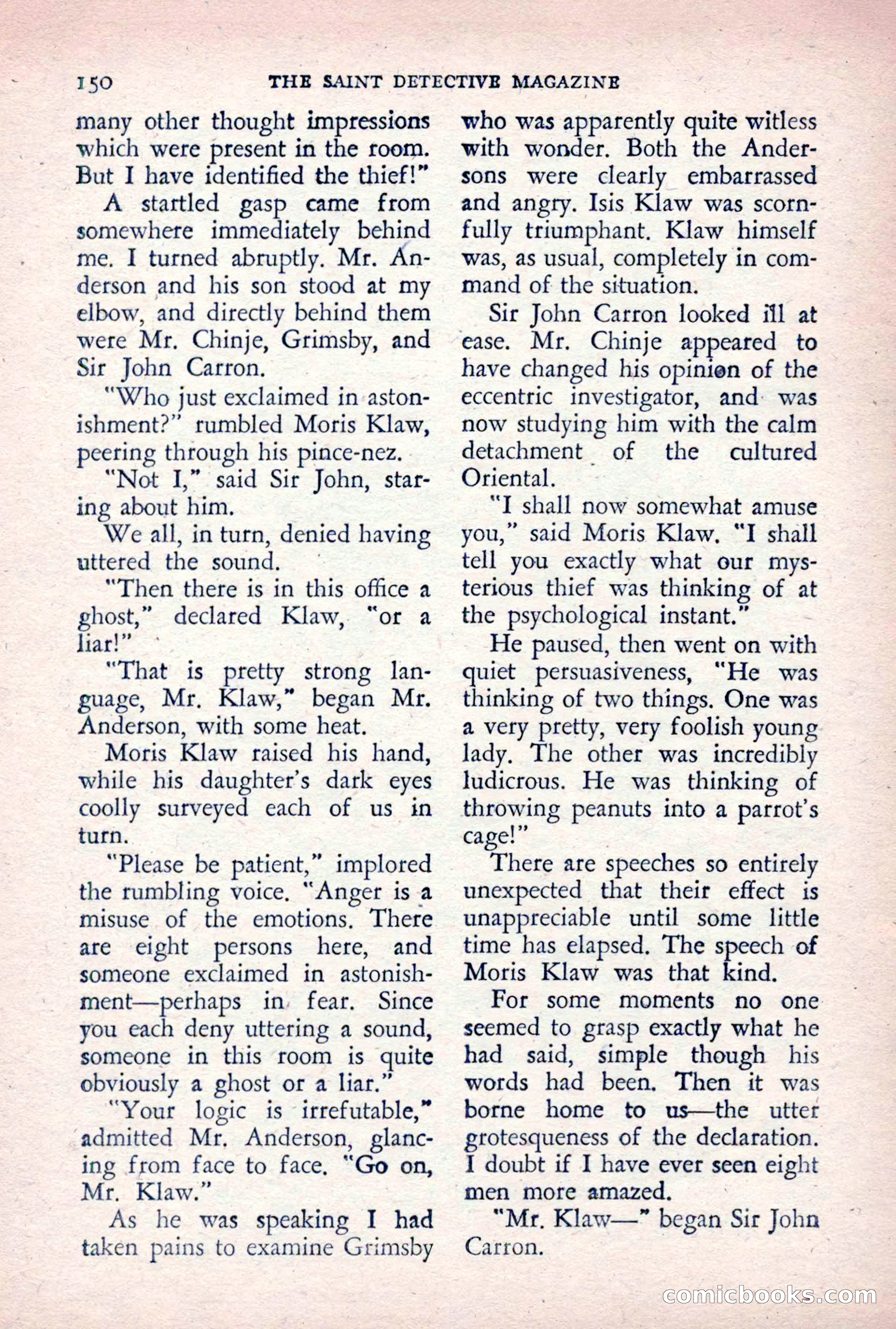 The Saint Detective Magazine, December 1955 — page 152 of 164