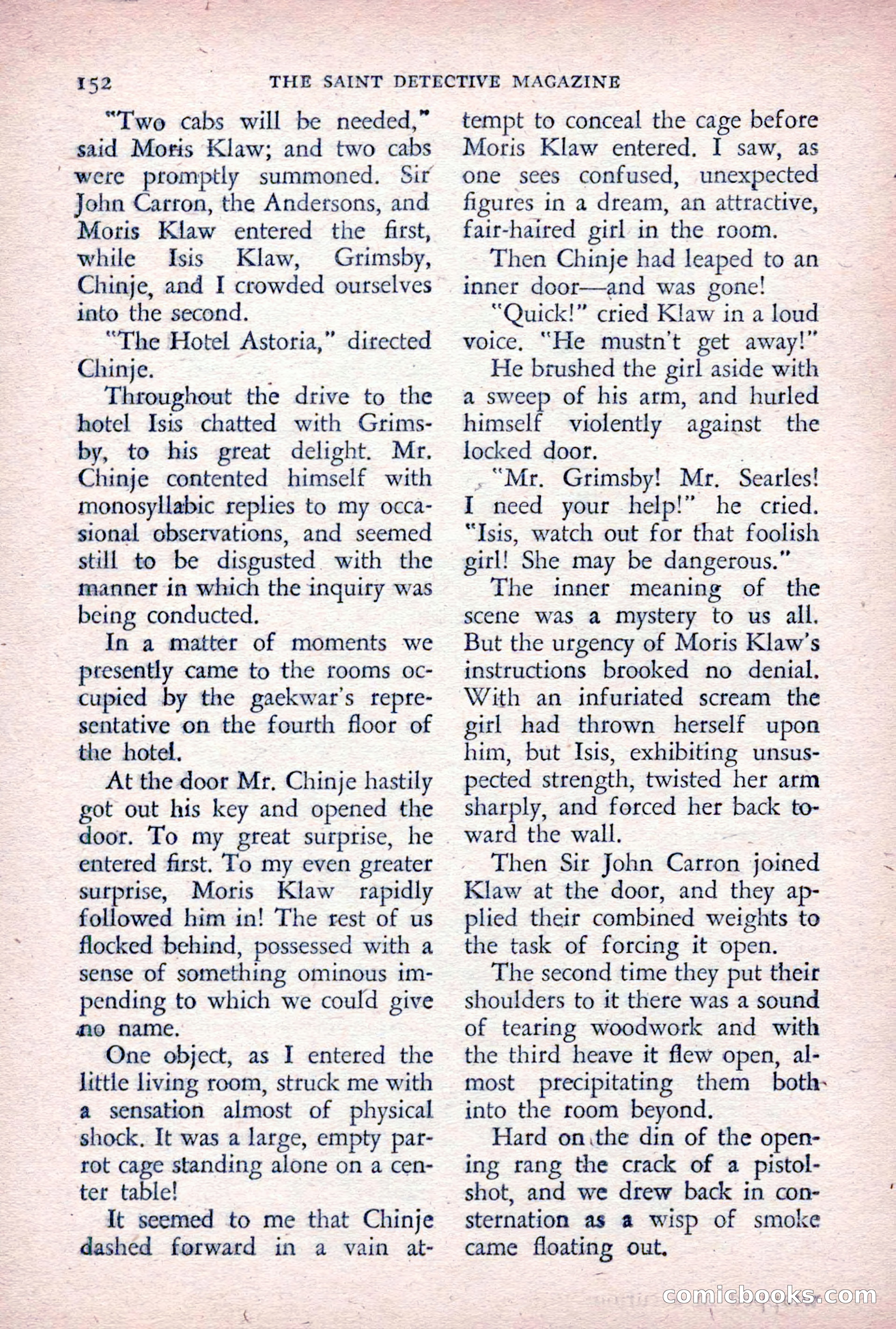 The Saint Detective Magazine, December 1955 — page 154 of 164