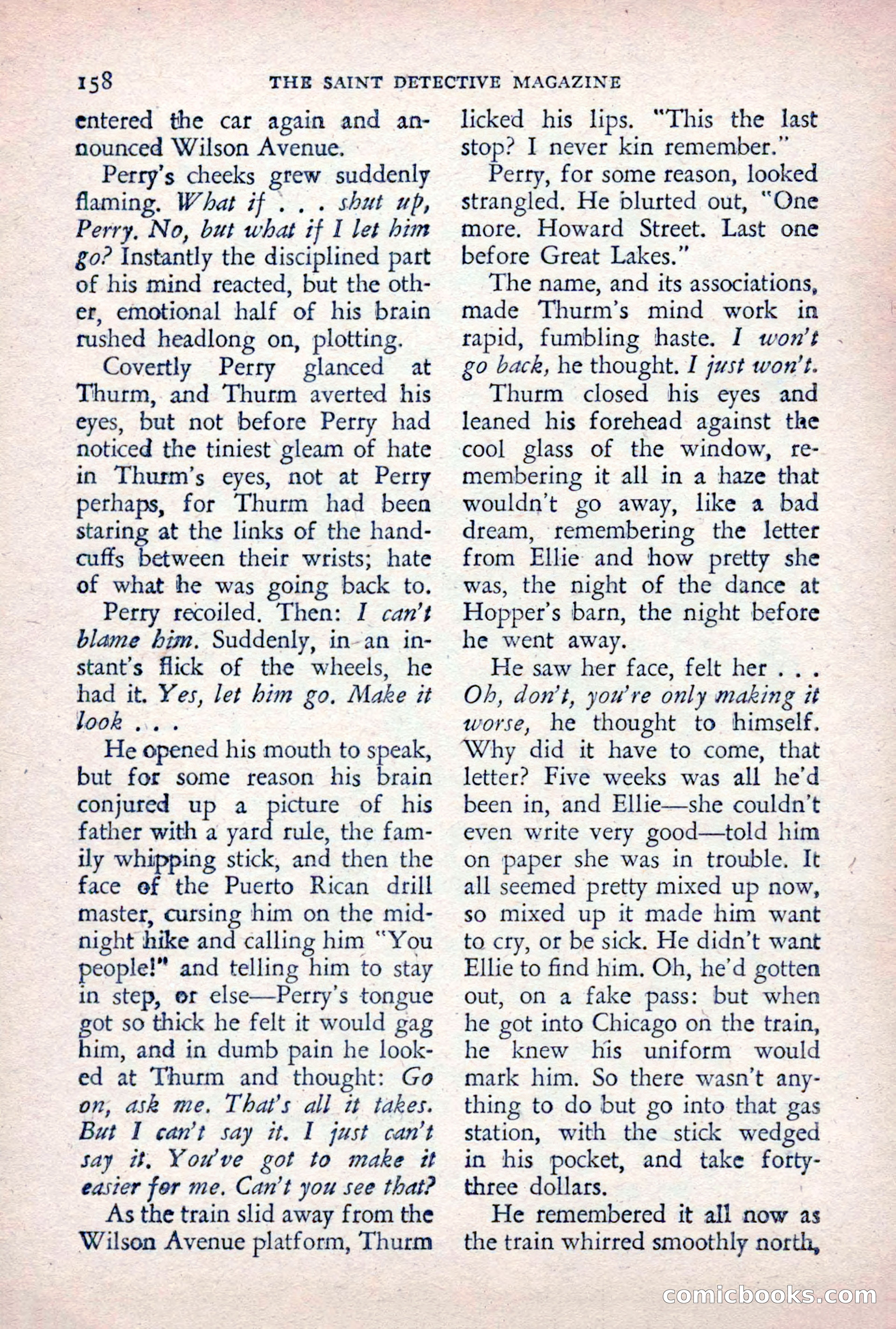 The Saint Detective Magazine, December 1955 — page 160 of 164