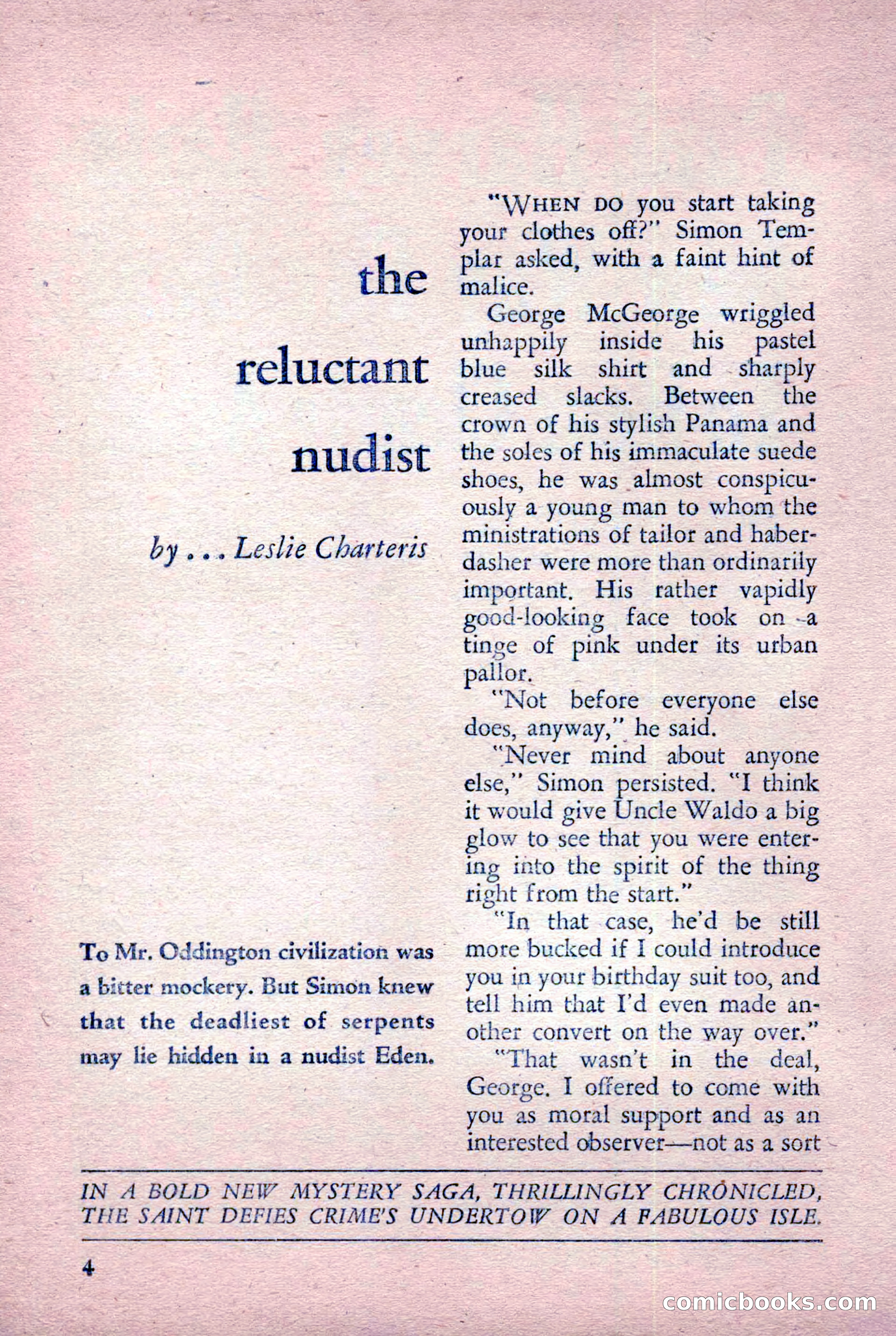 The Saint Detective Magazine, January 1956 — page 6 of 164
