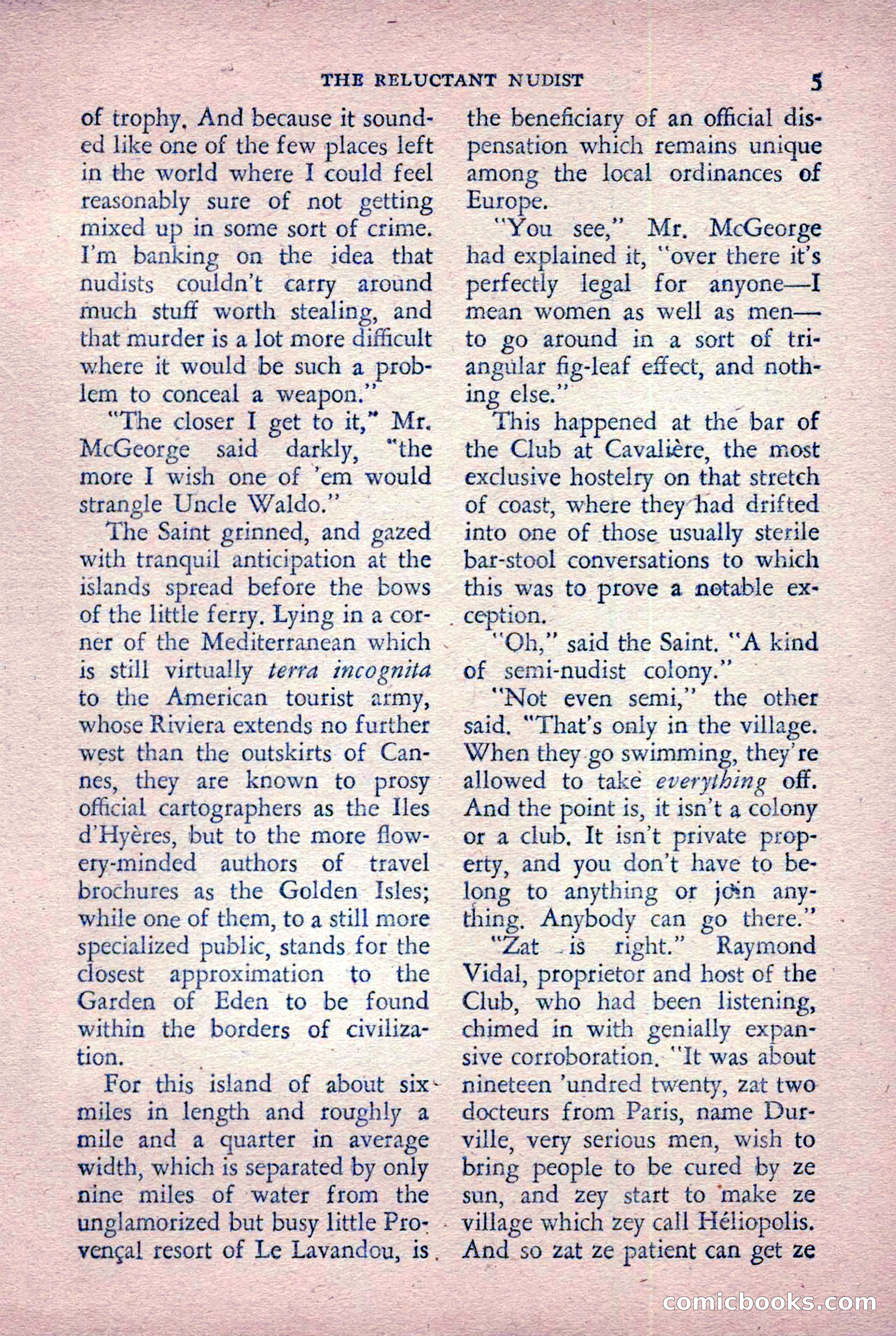 The Saint Detective Magazine, January 1956 — page 7 of 164