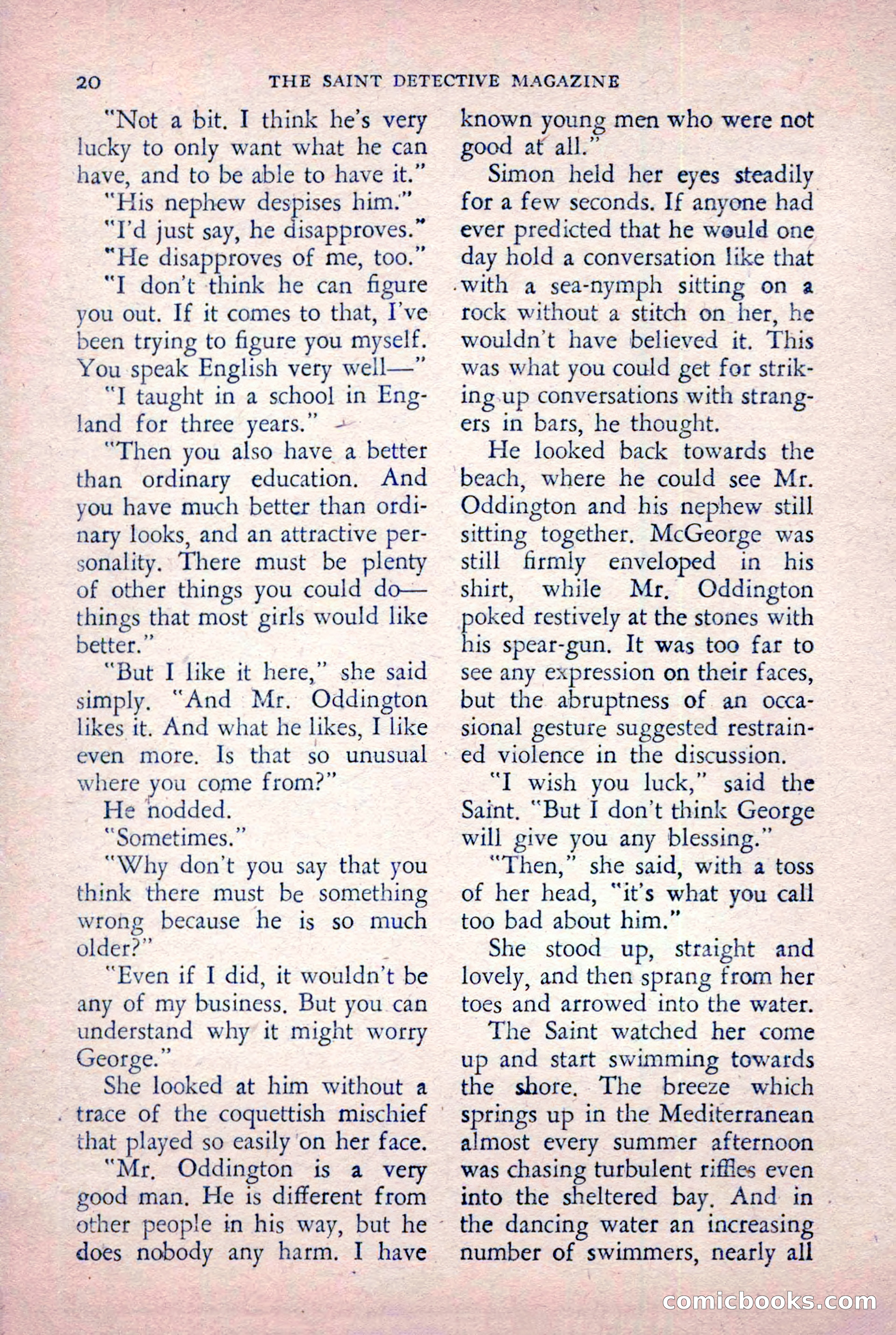The Saint Detective Magazine, January 1956 — page 22 of 164