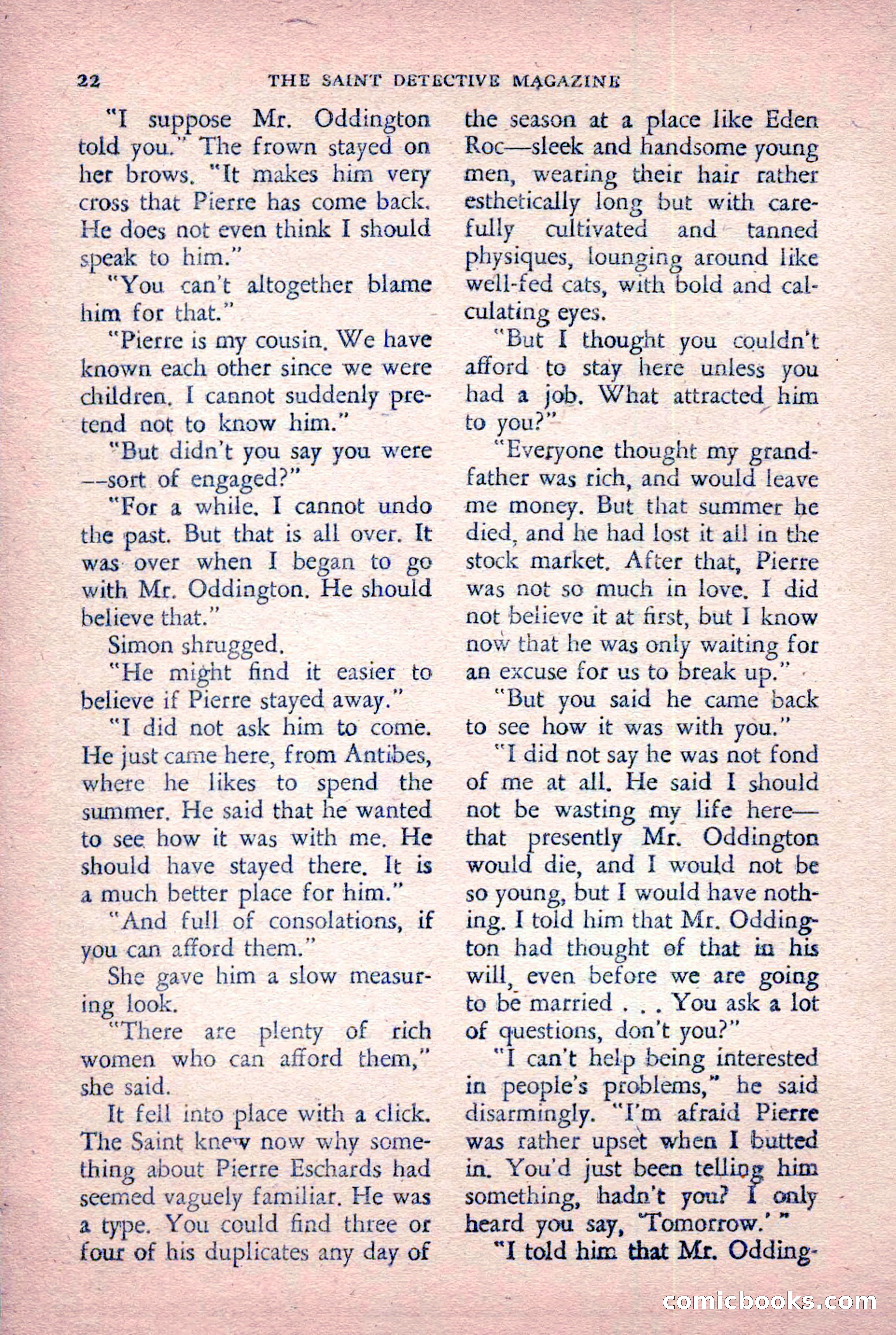 The Saint Detective Magazine, January 1956 — page 24 of 164