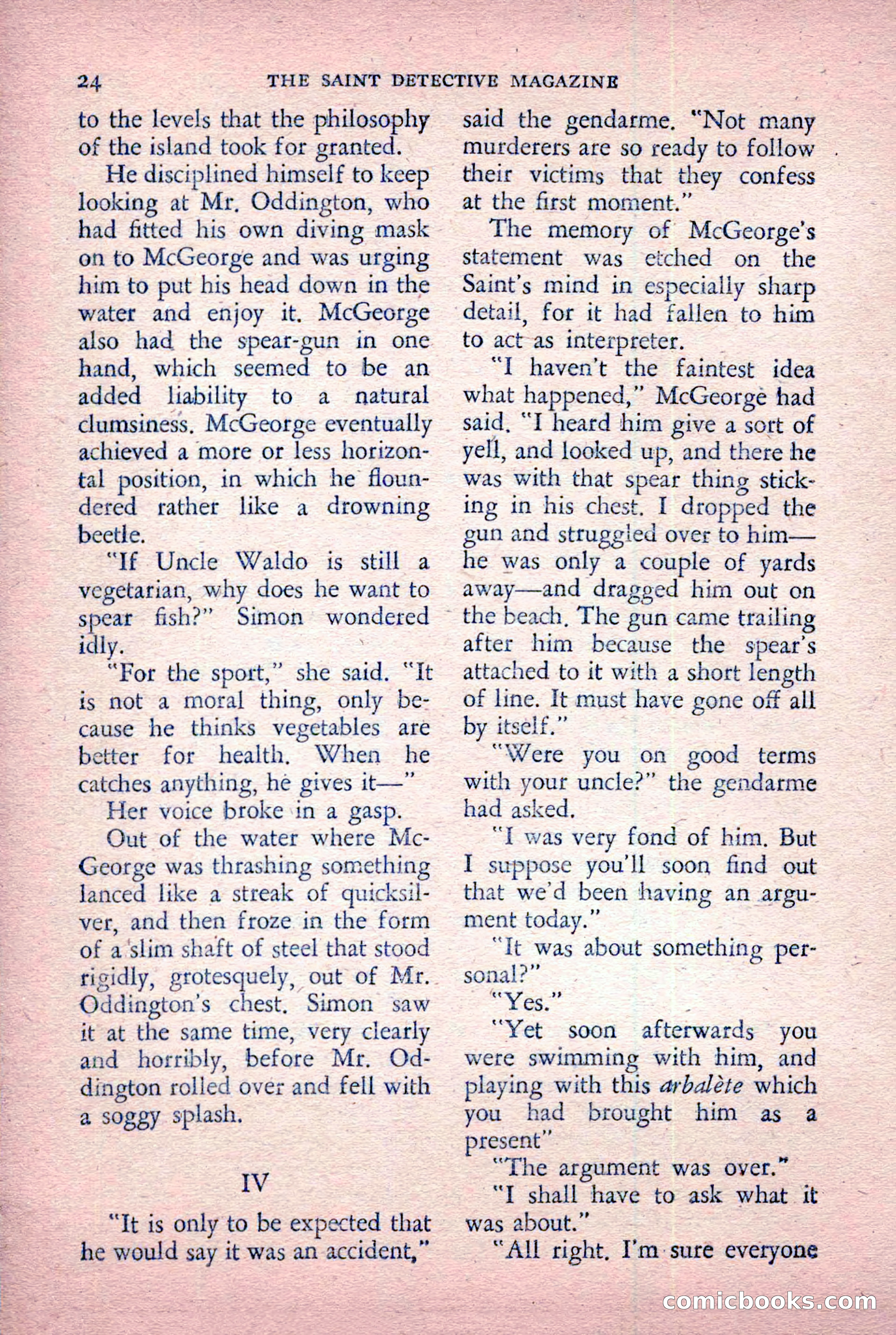 The Saint Detective Magazine, January 1956 — page 26 of 164