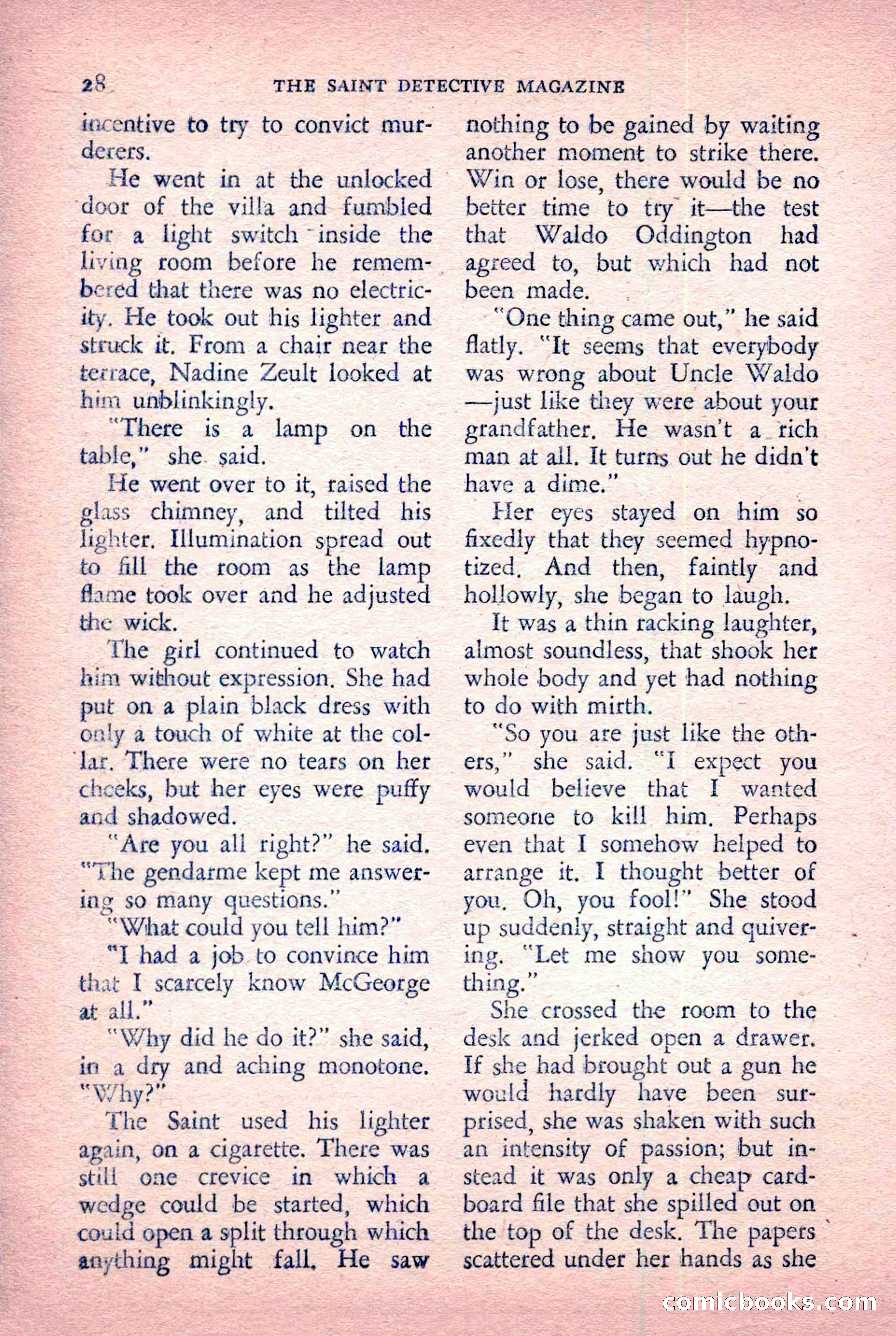 The Saint Detective Magazine, January 1956 — page 30 of 164