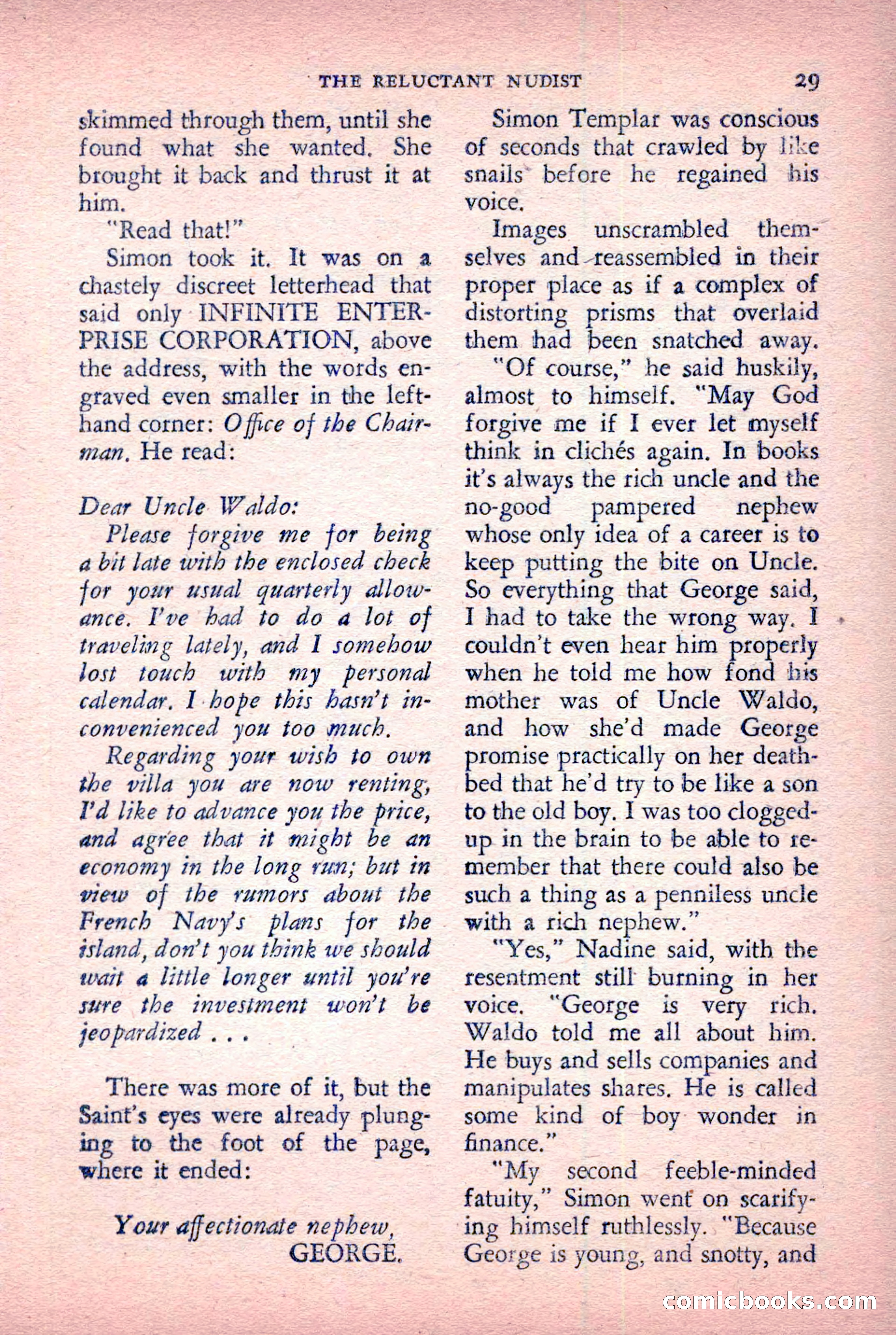 The Saint Detective Magazine, January 1956 — page 31 of 164