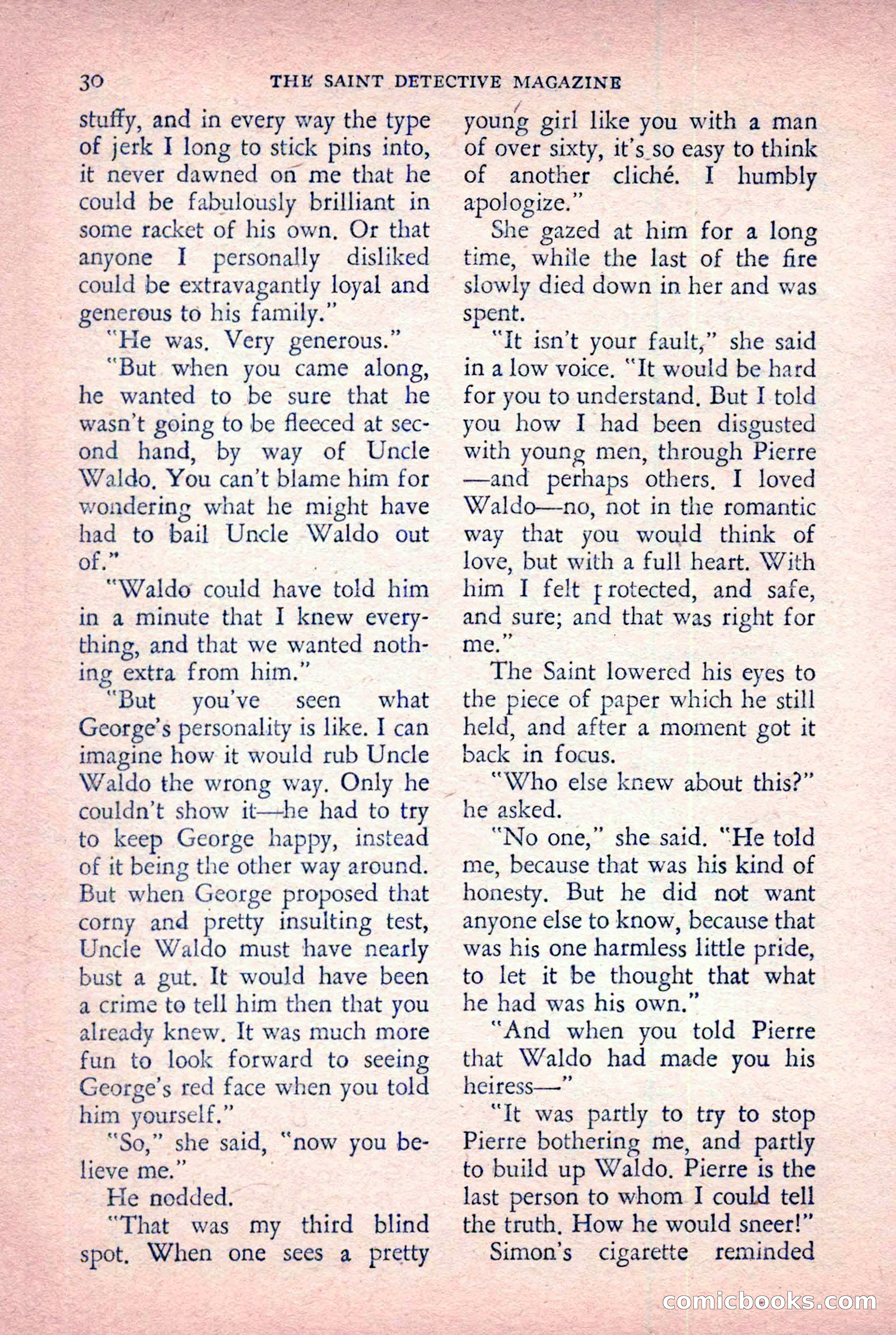The Saint Detective Magazine, January 1956 — page 32 of 164