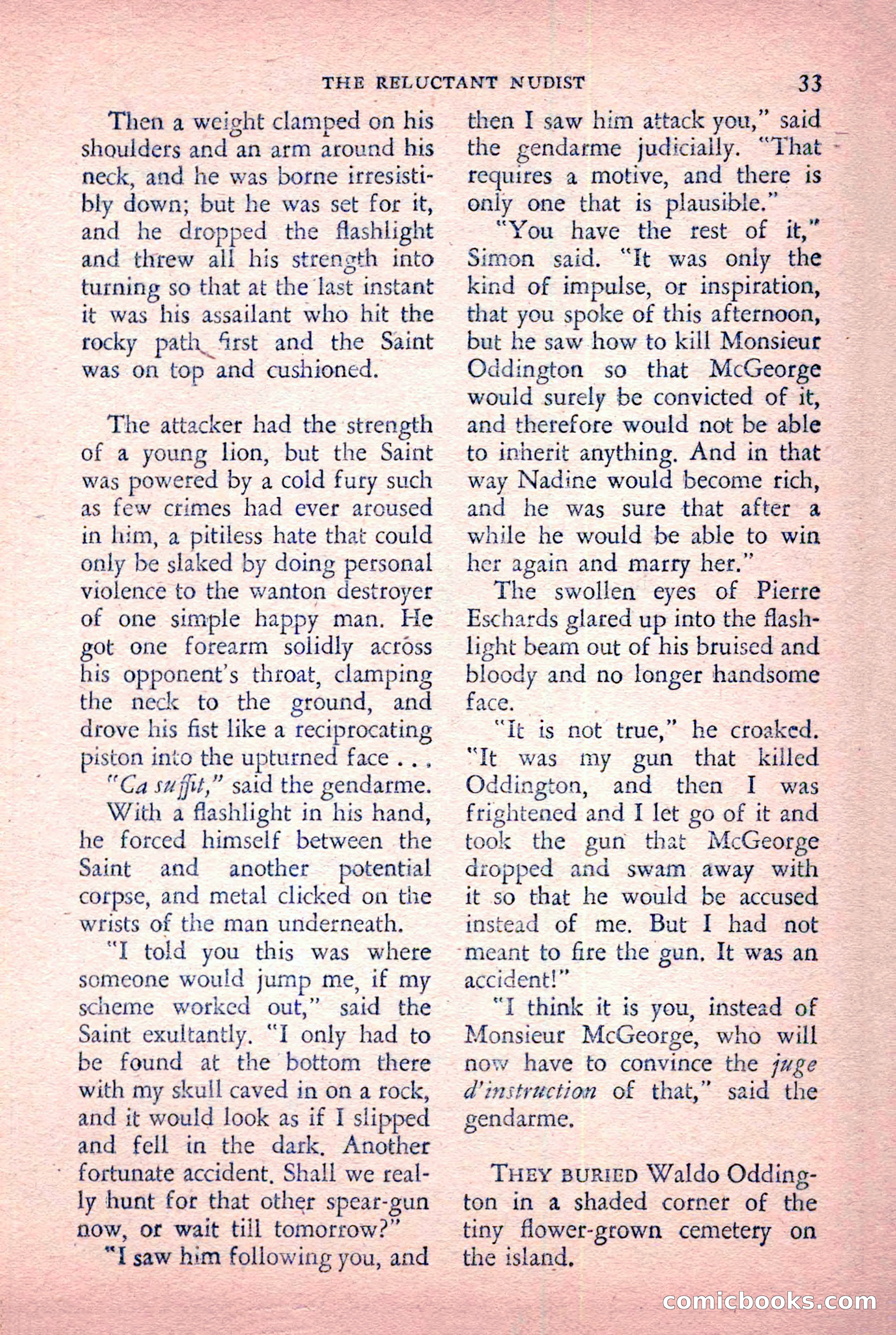 The Saint Detective Magazine, January 1956 — page 35 of 164