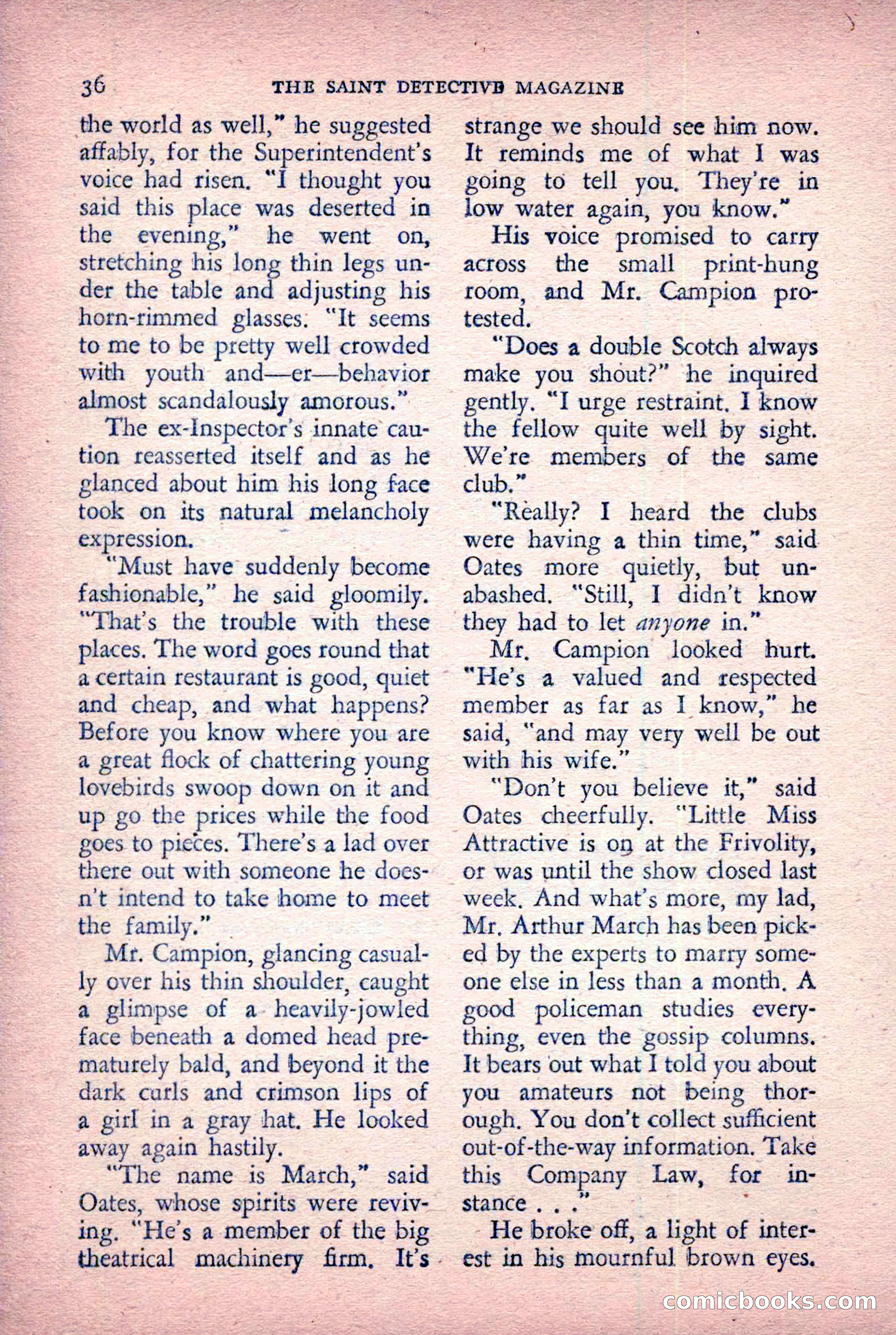 The Saint Detective Magazine, January 1956 — page 38 of 164