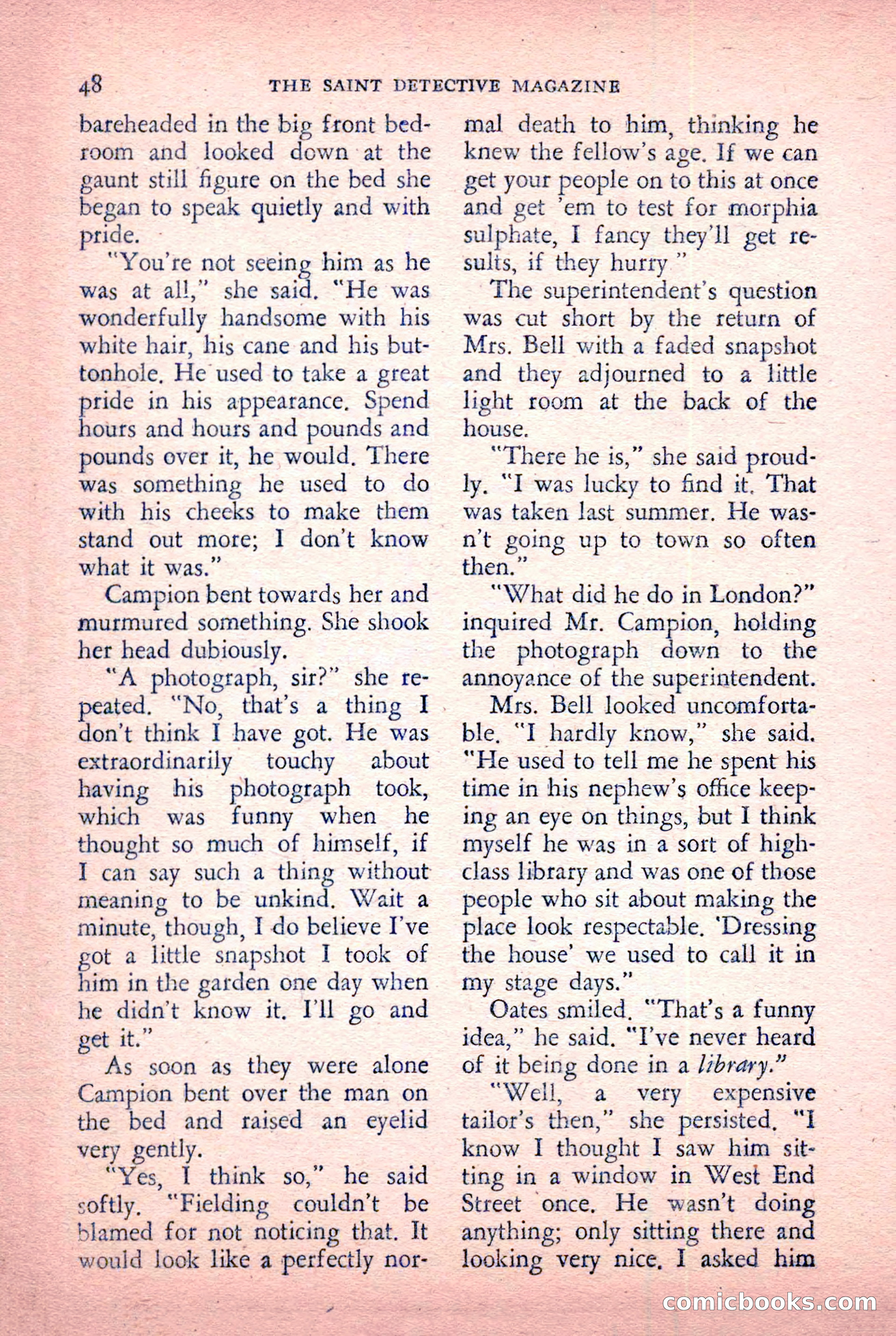The Saint Detective Magazine, January 1956 — page 50 of 164