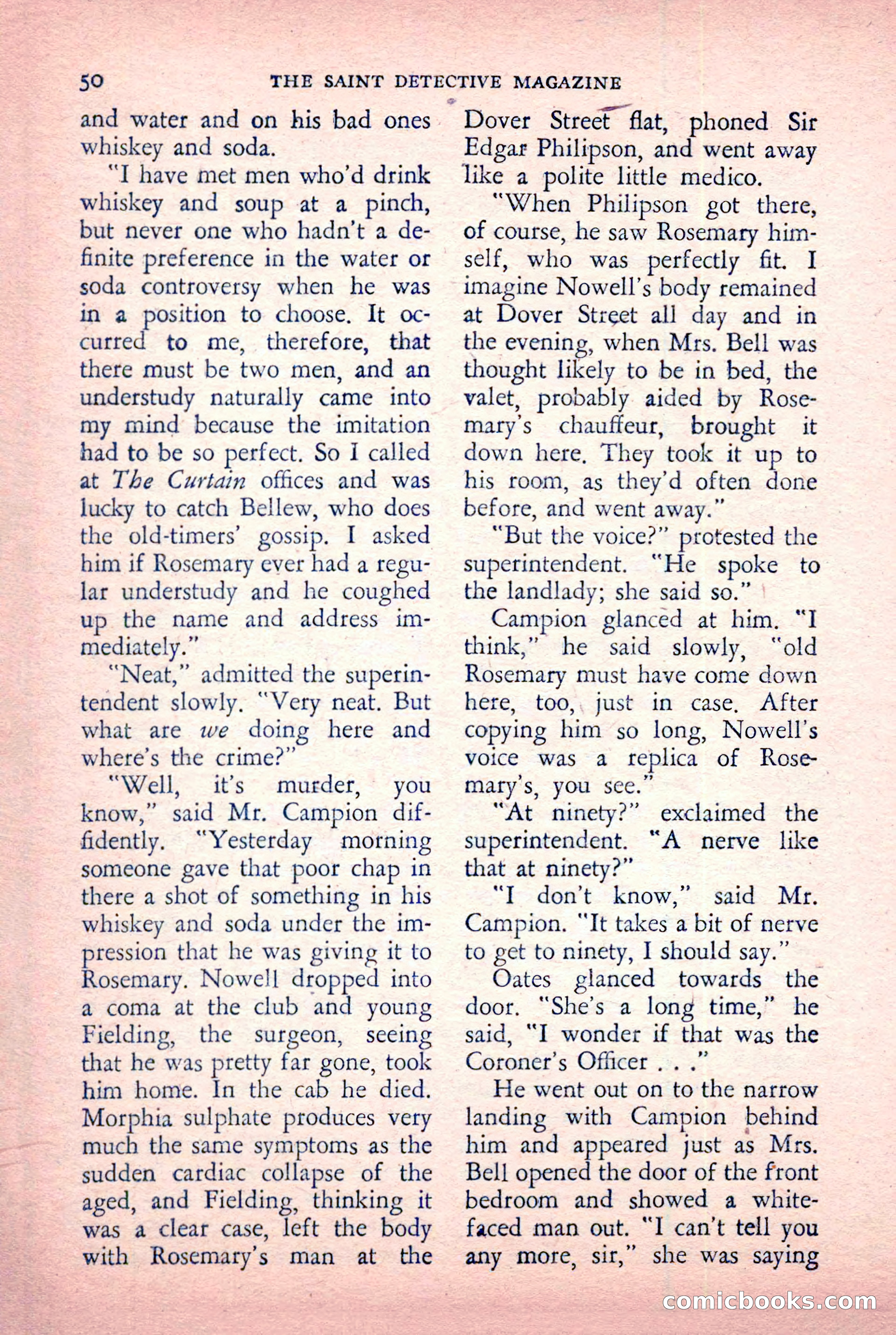 The Saint Detective Magazine, January 1956 — page 52 of 164