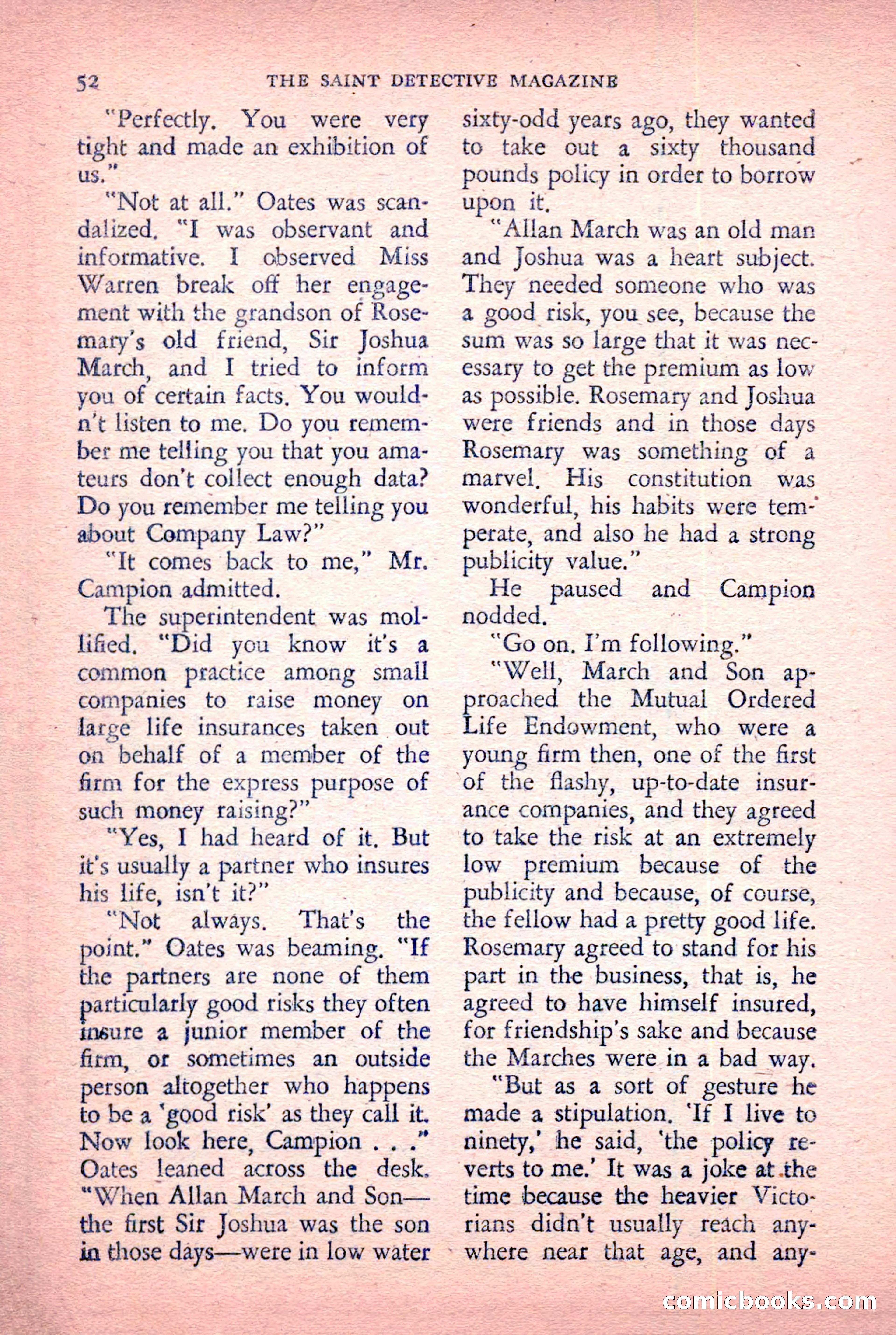 The Saint Detective Magazine, January 1956 — page 54 of 164