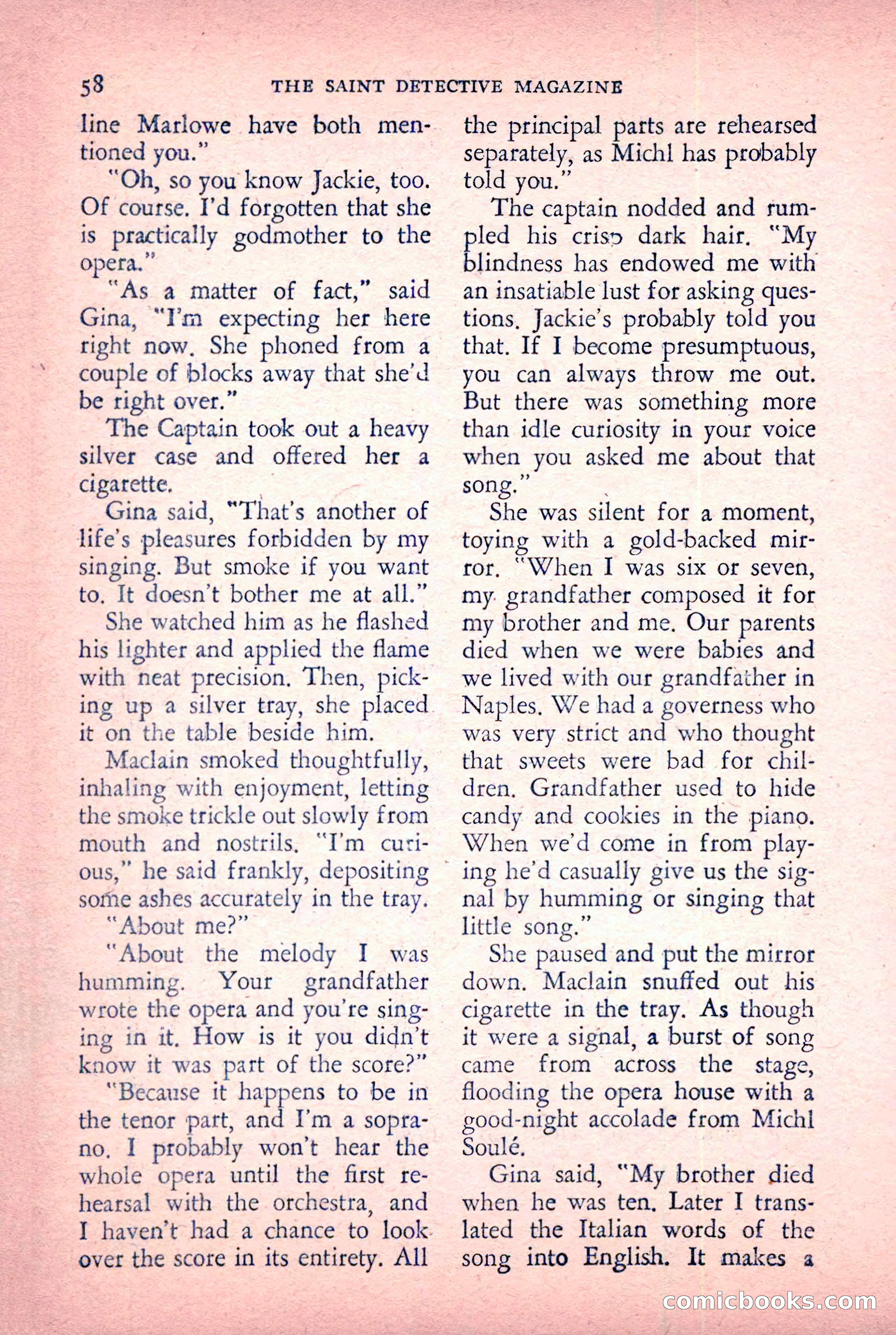 The Saint Detective Magazine, January 1956 — page 60 of 164