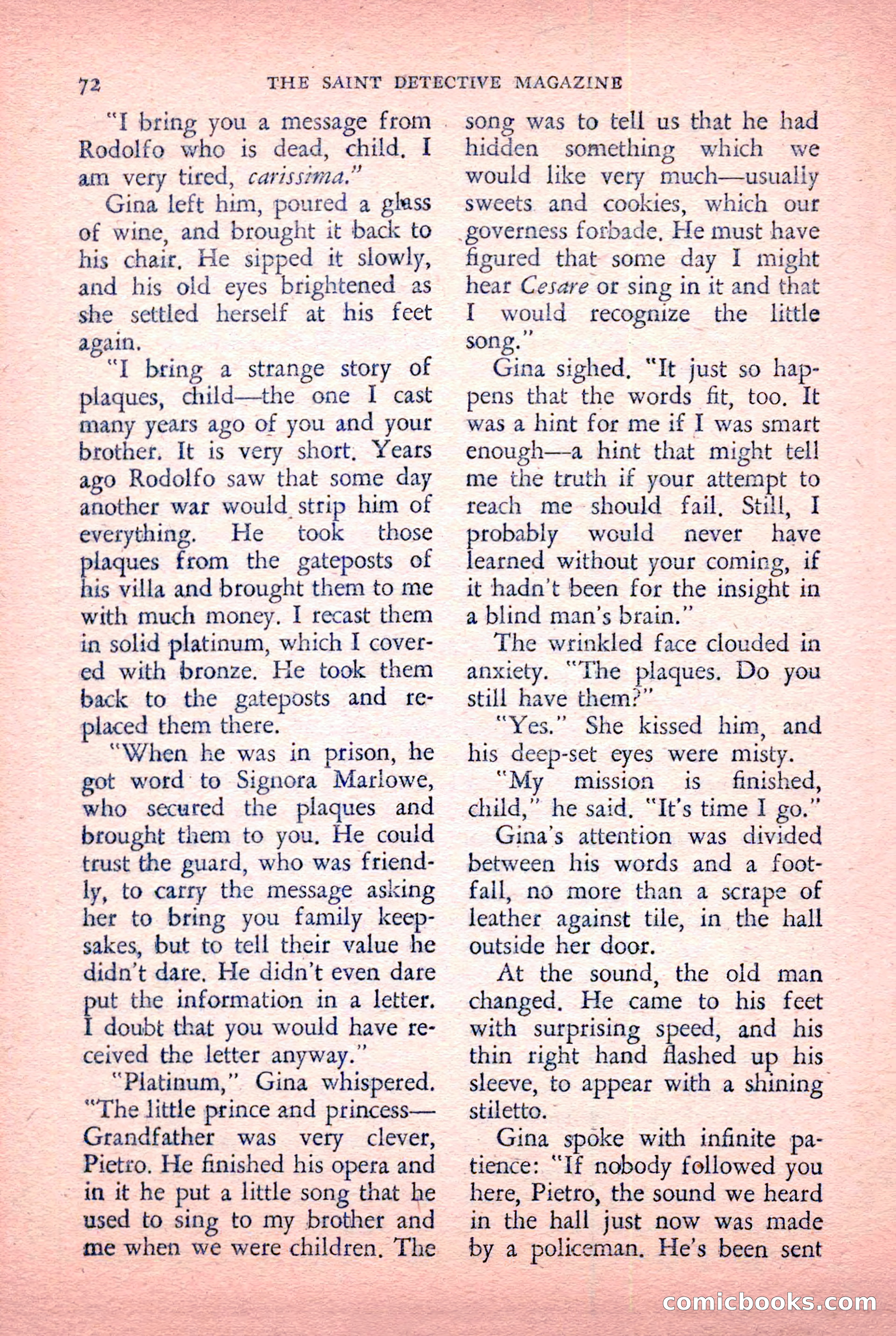 The Saint Detective Magazine, January 1956 — page 74 of 164