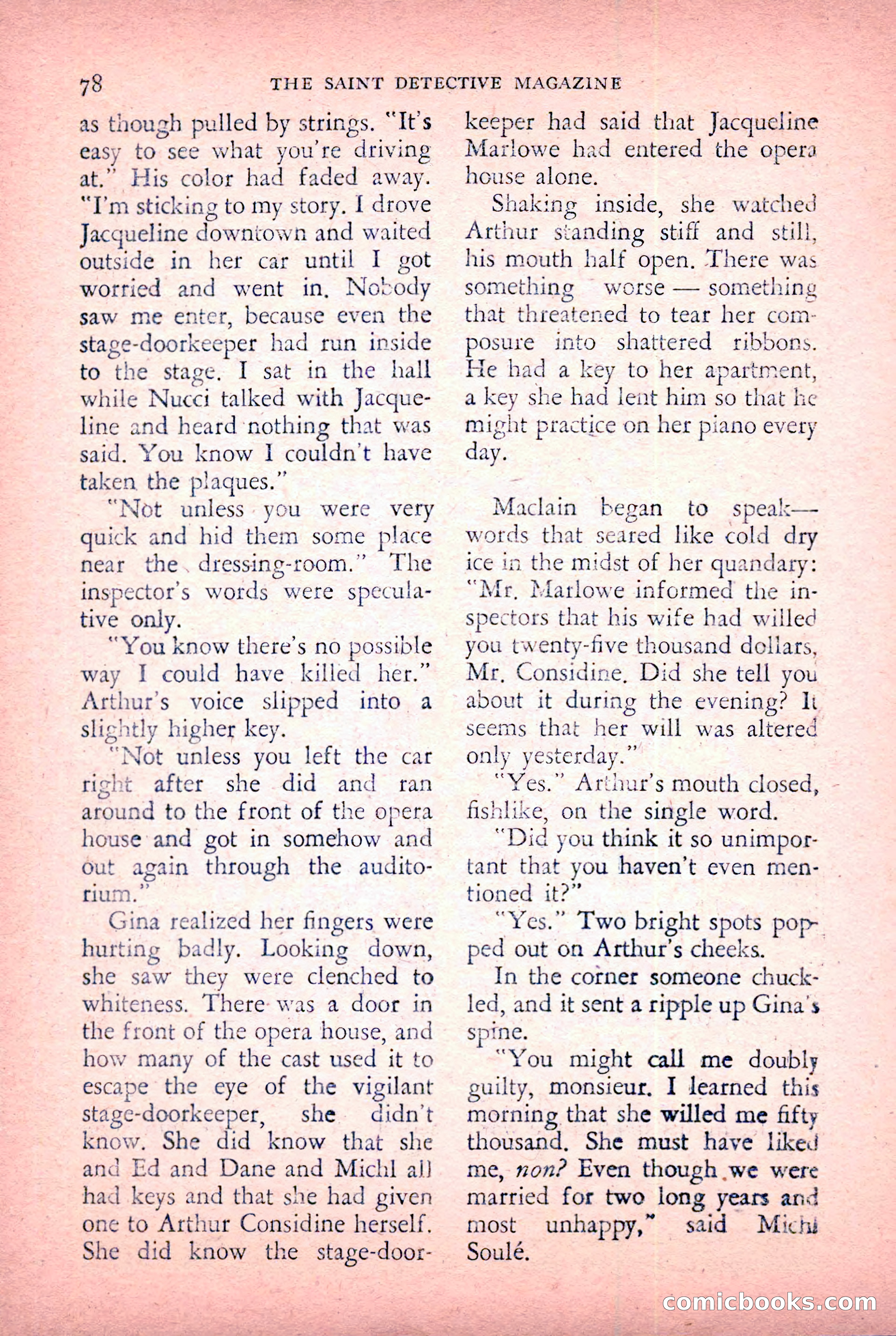 The Saint Detective Magazine, January 1956 — page 80 of 164