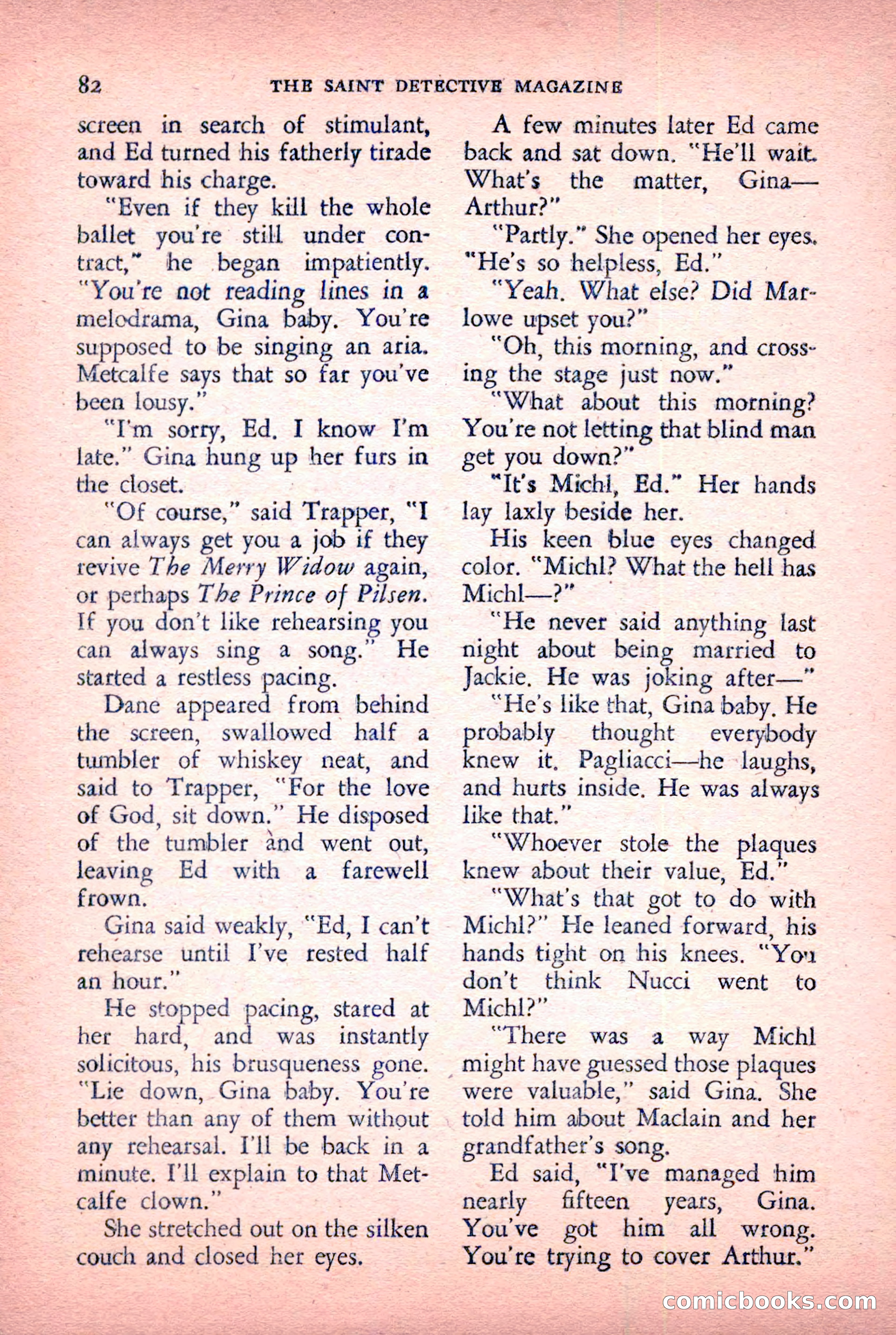 The Saint Detective Magazine, January 1956 — page 84 of 164