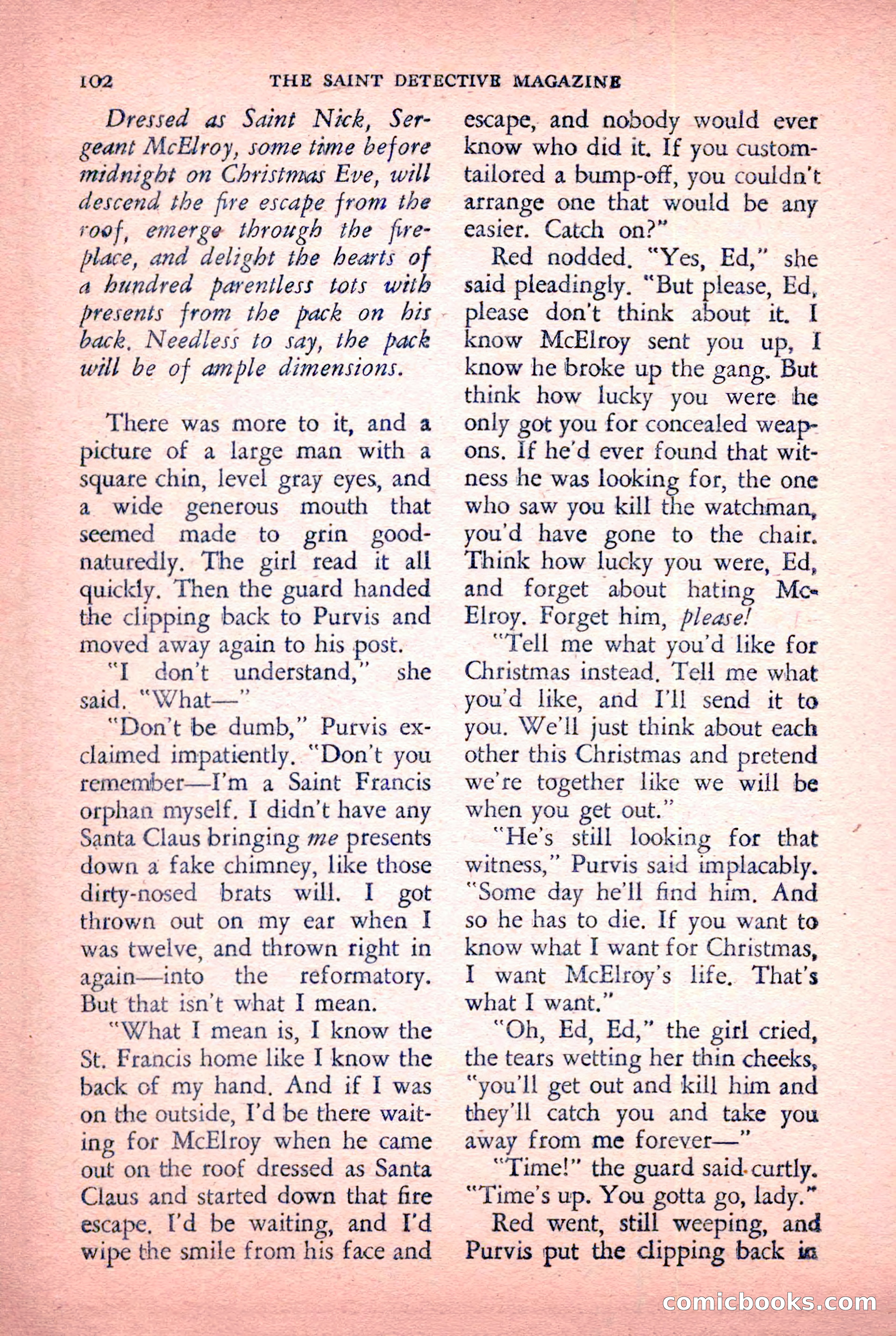 The Saint Detective Magazine, January 1956 — page 104 of 164