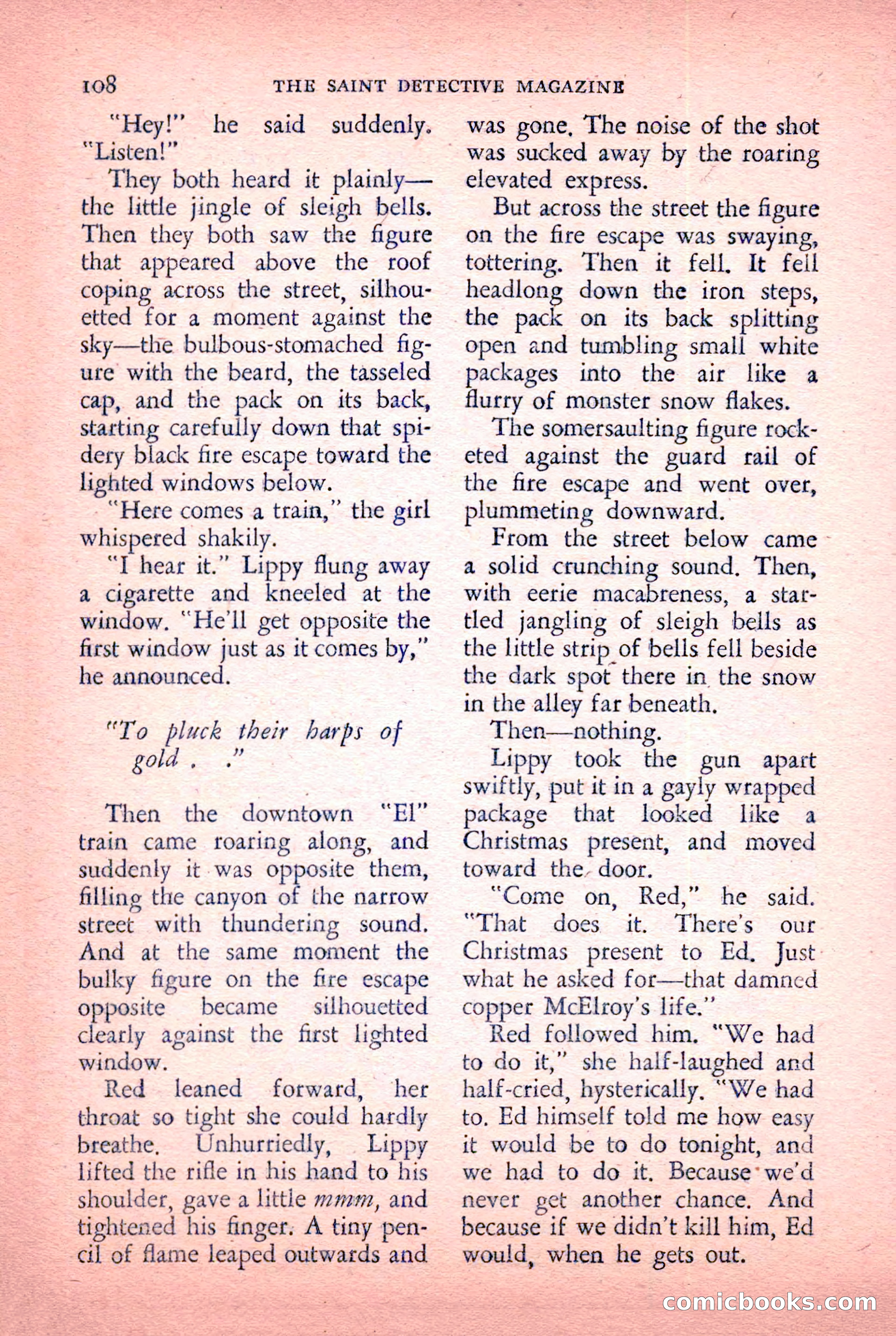 The Saint Detective Magazine, January 1956 — page 110 of 164