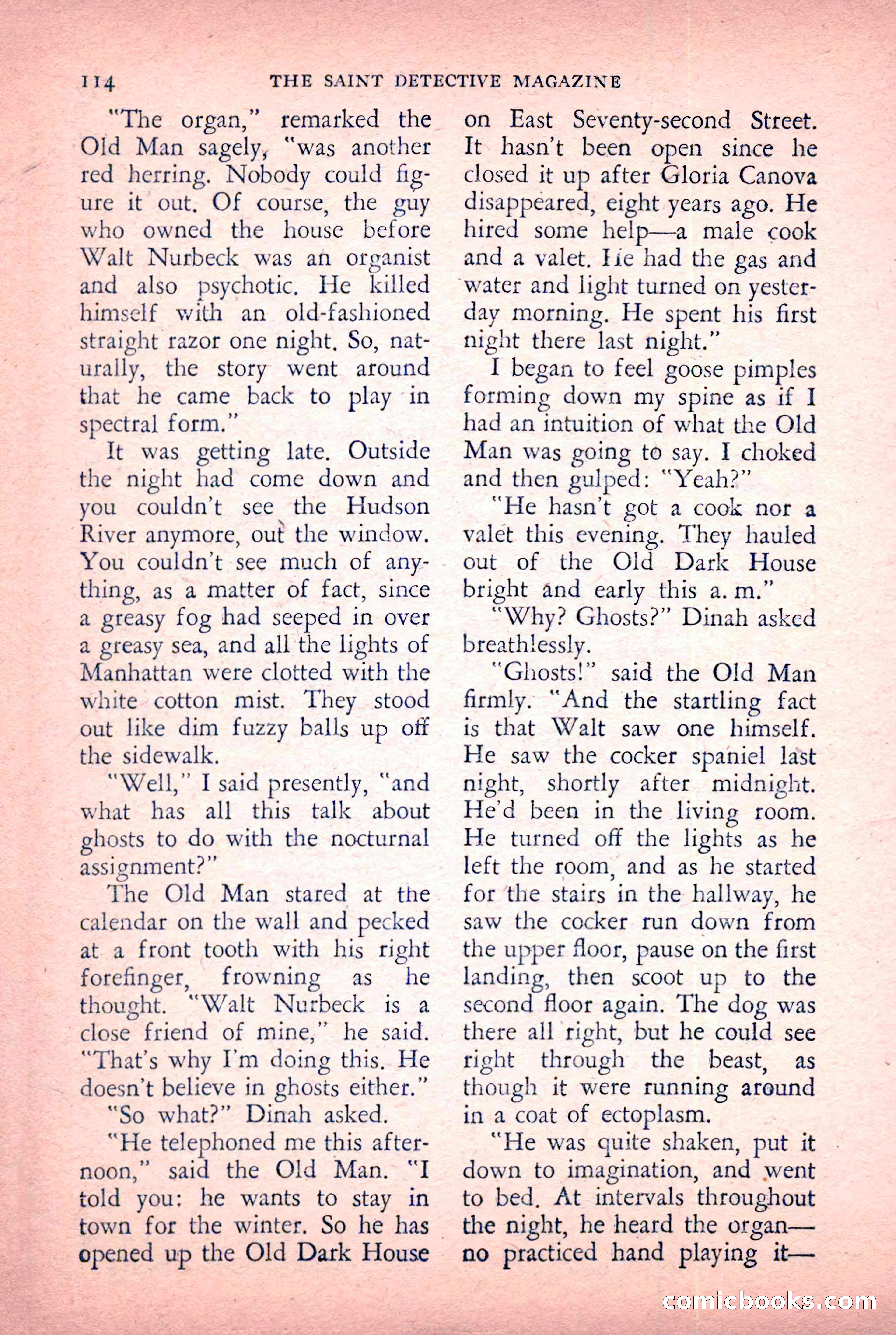 The Saint Detective Magazine, January 1956 — page 116 of 164