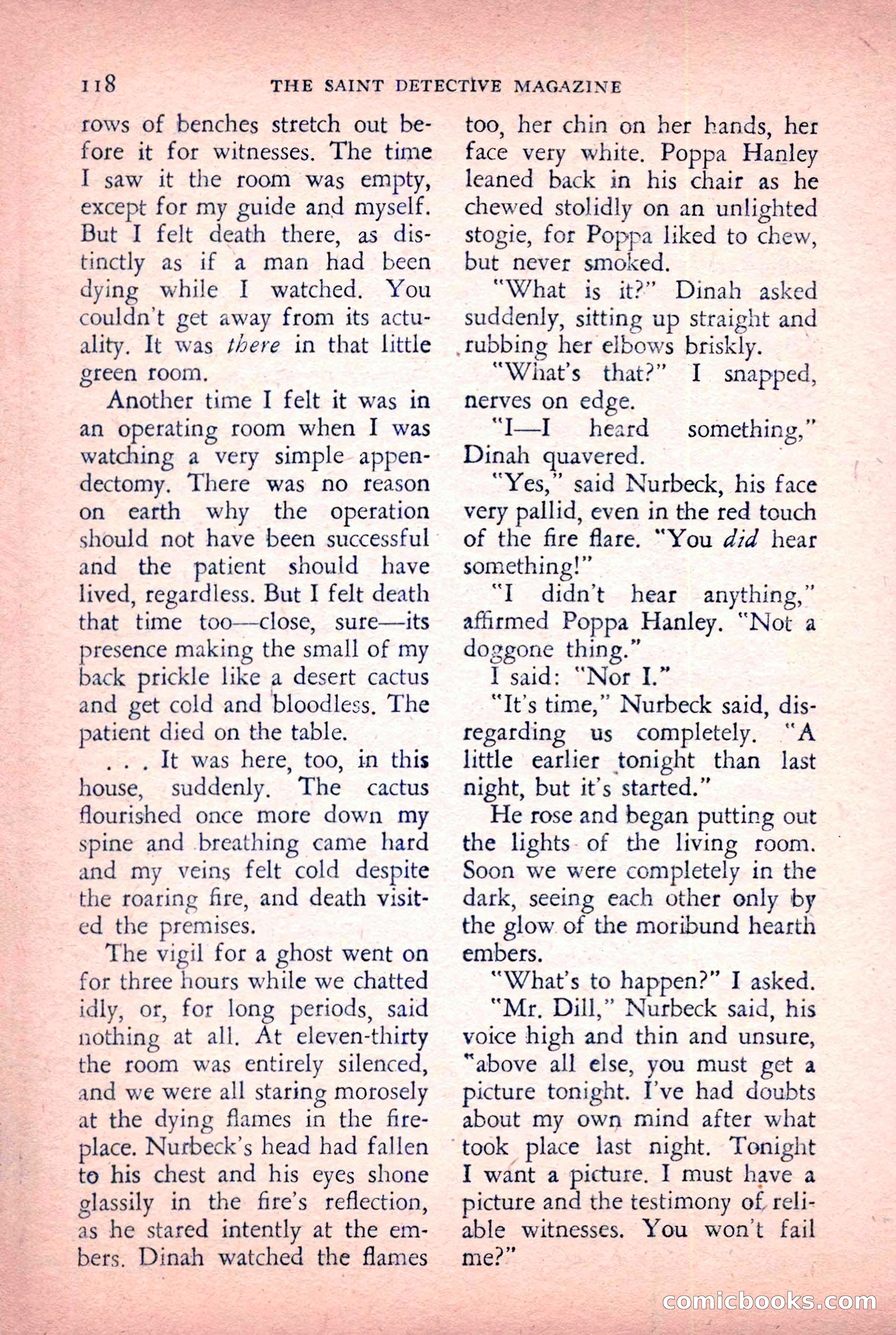 The Saint Detective Magazine, January 1956 — page 120 of 164