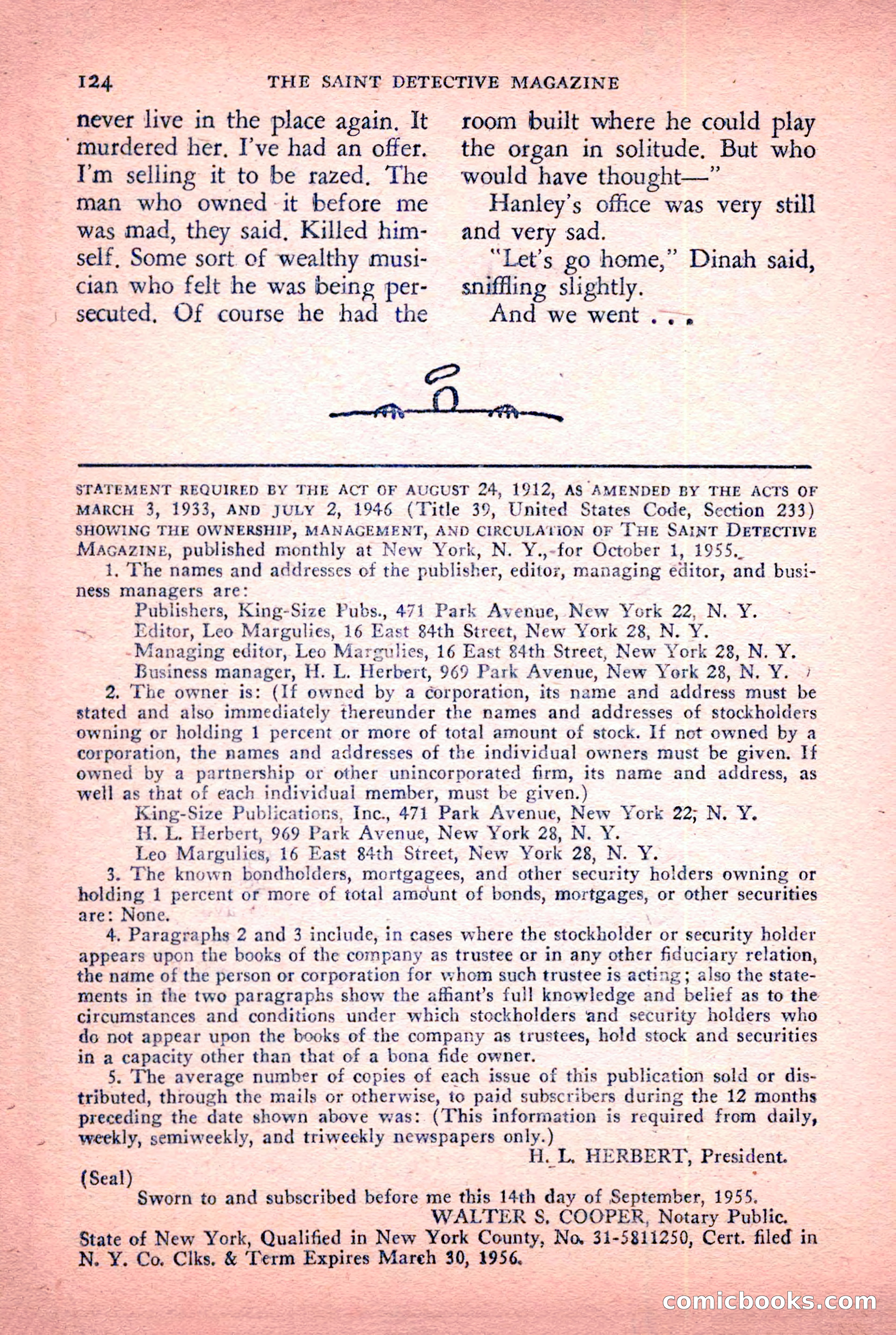 The Saint Detective Magazine, January 1956 — page 126 of 164