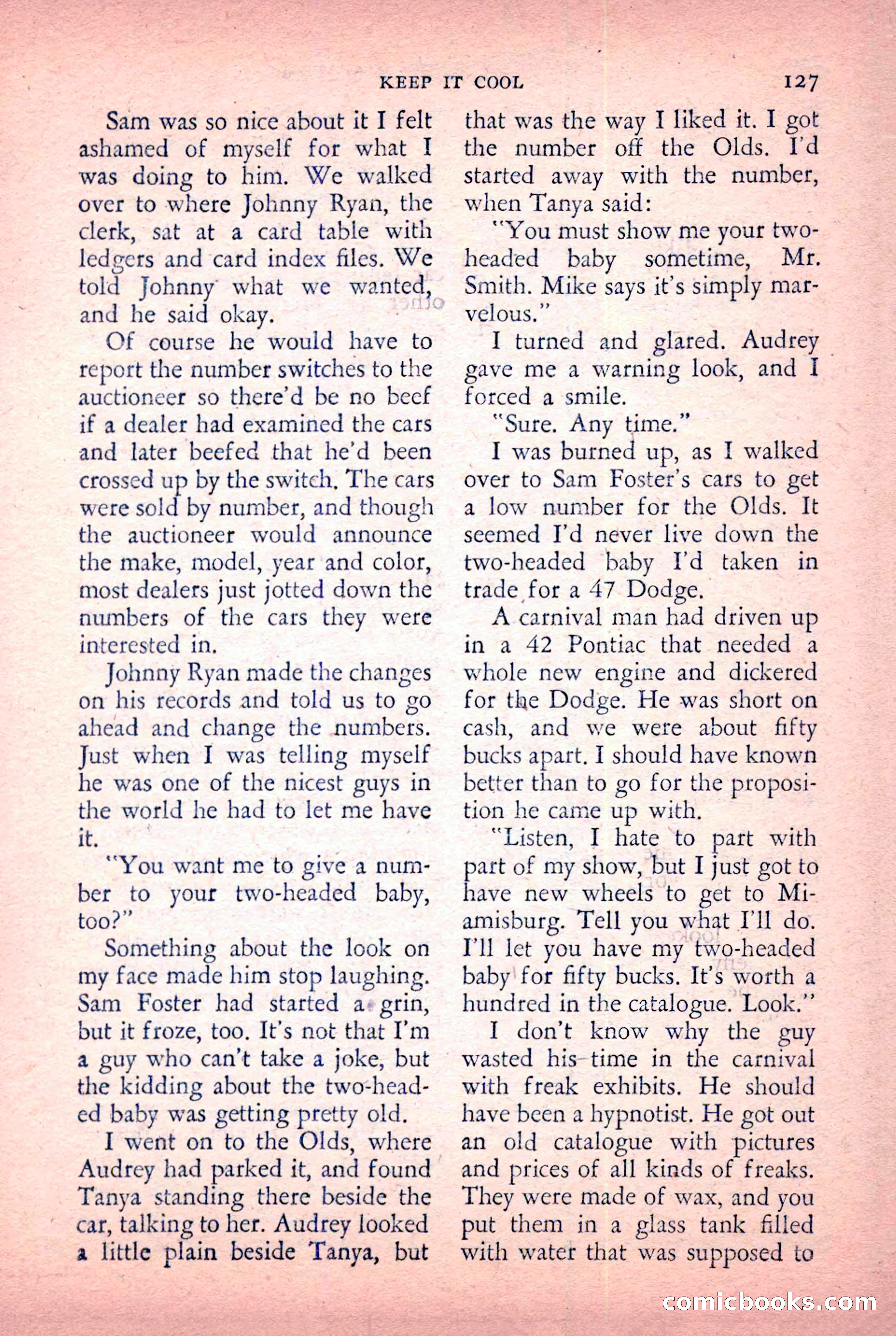The Saint Detective Magazine, January 1956 — page 129 of 164