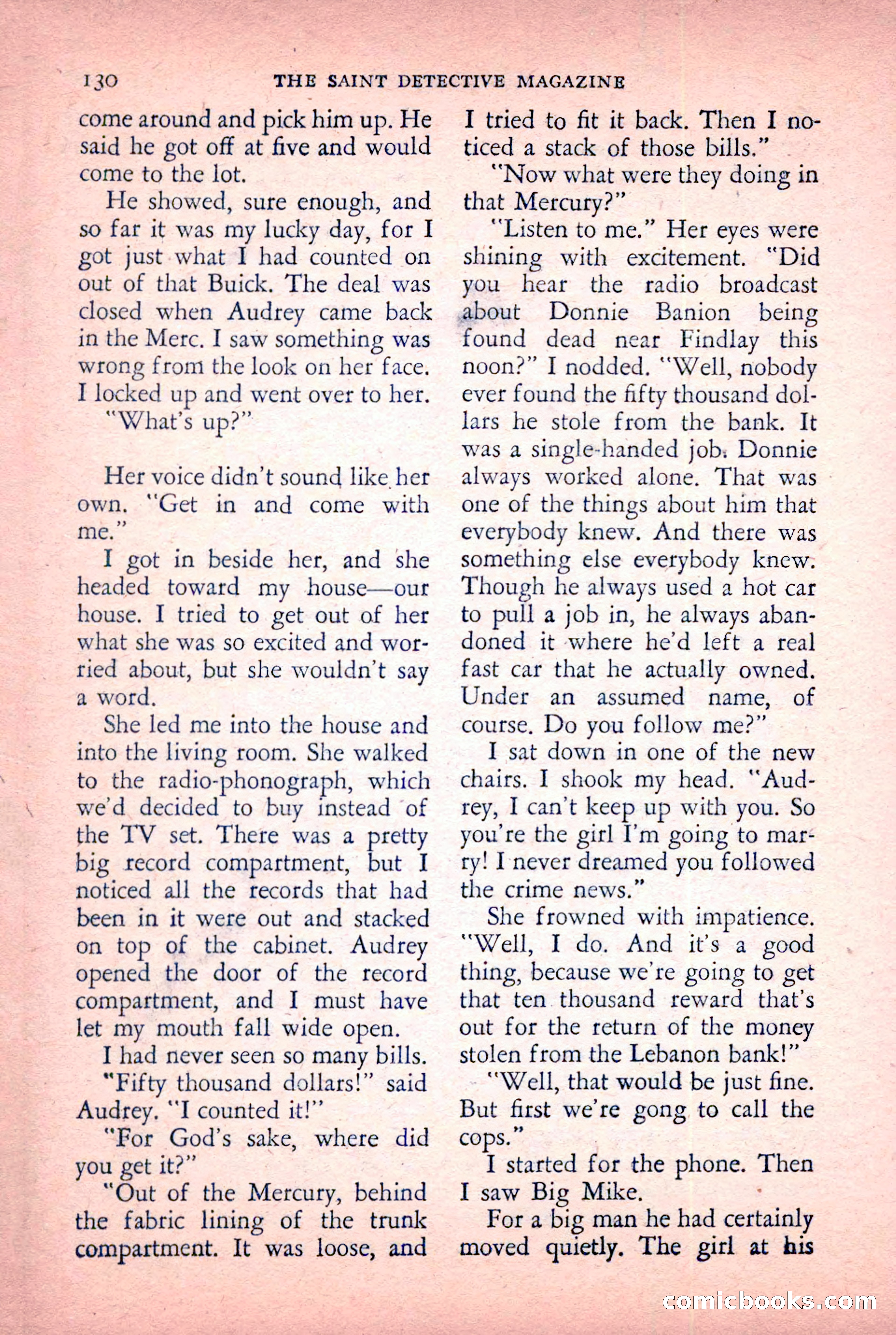 The Saint Detective Magazine, January 1956 — page 132 of 164