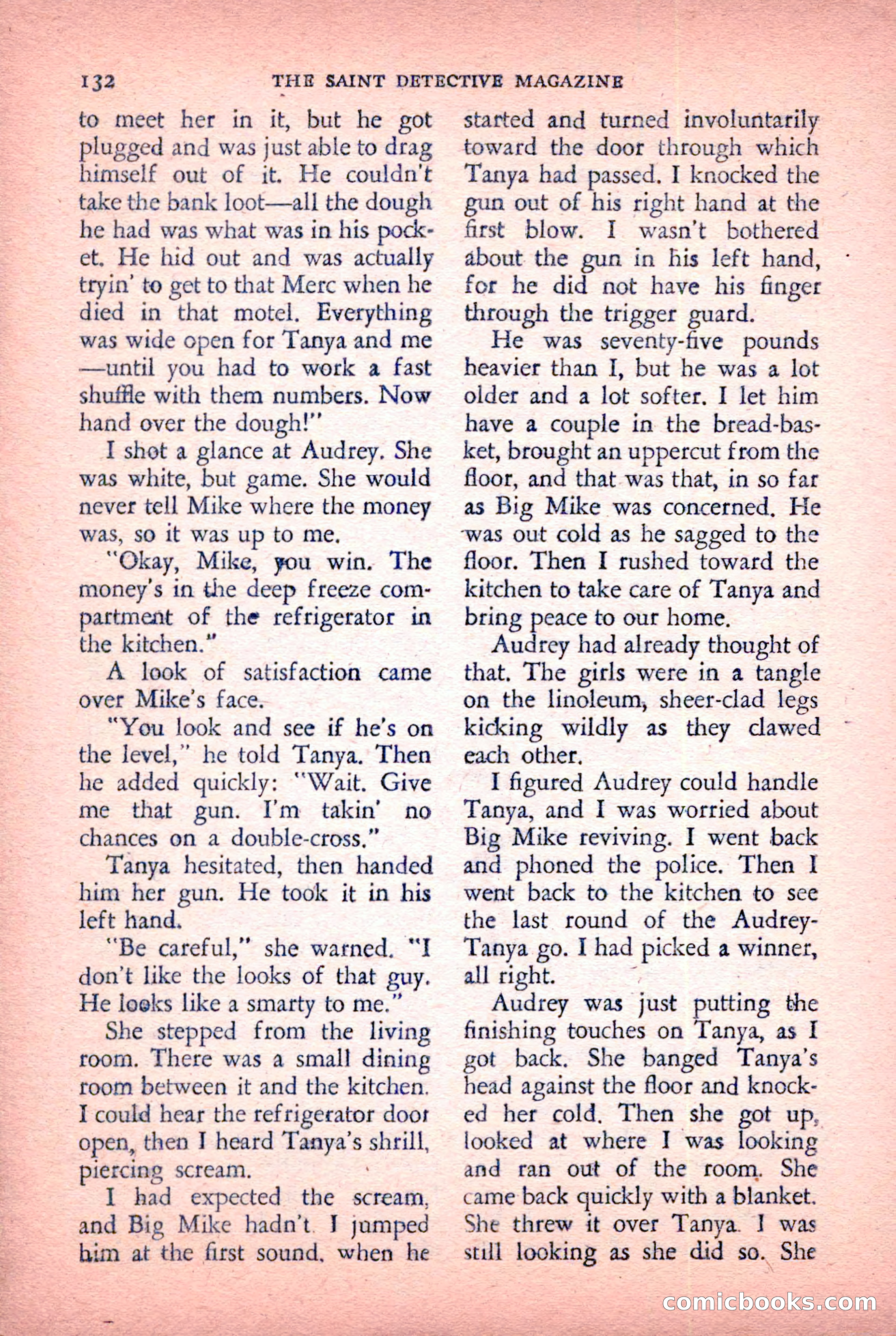 The Saint Detective Magazine, January 1956 — page 134 of 164