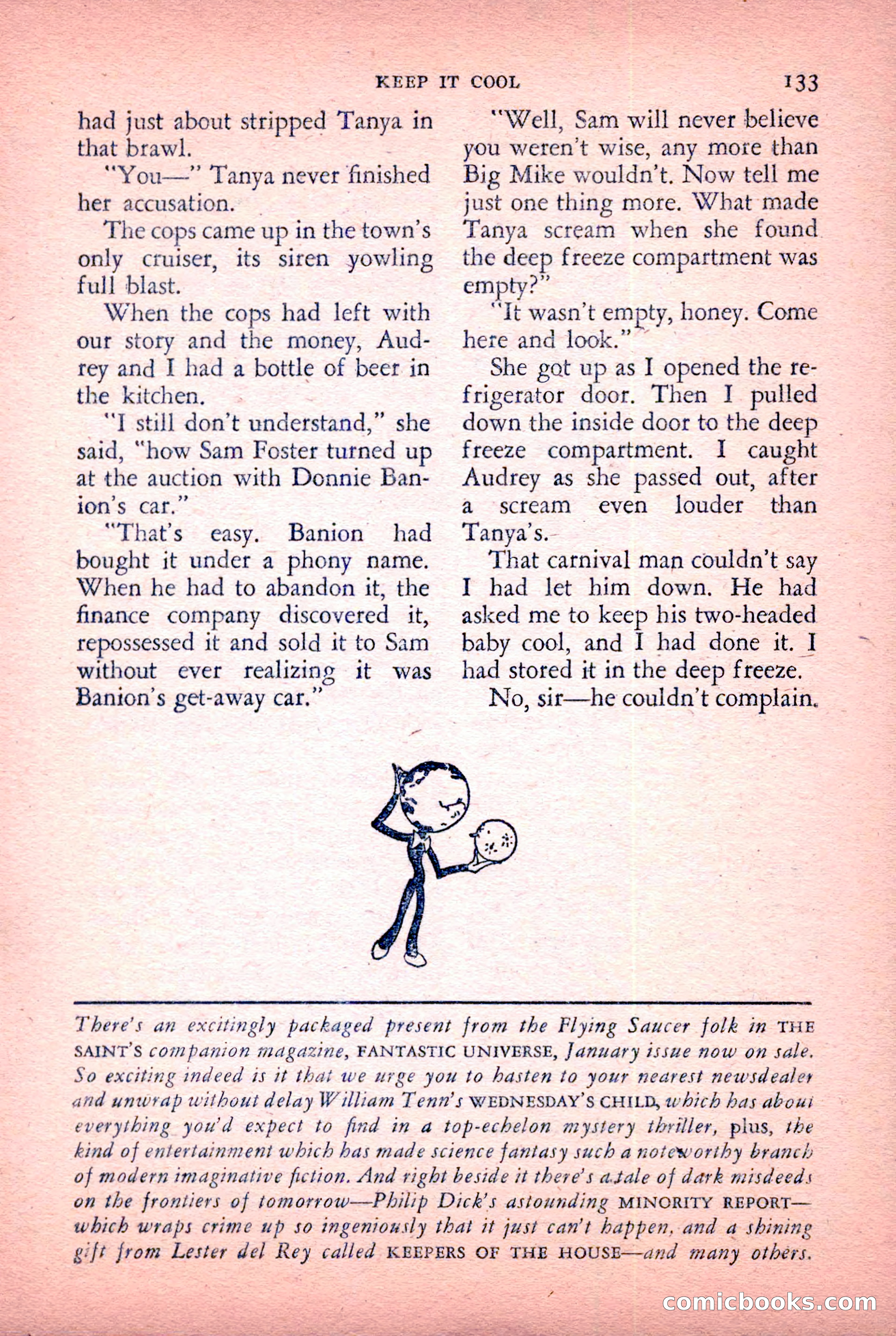 The Saint Detective Magazine, January 1956 — page 135 of 164