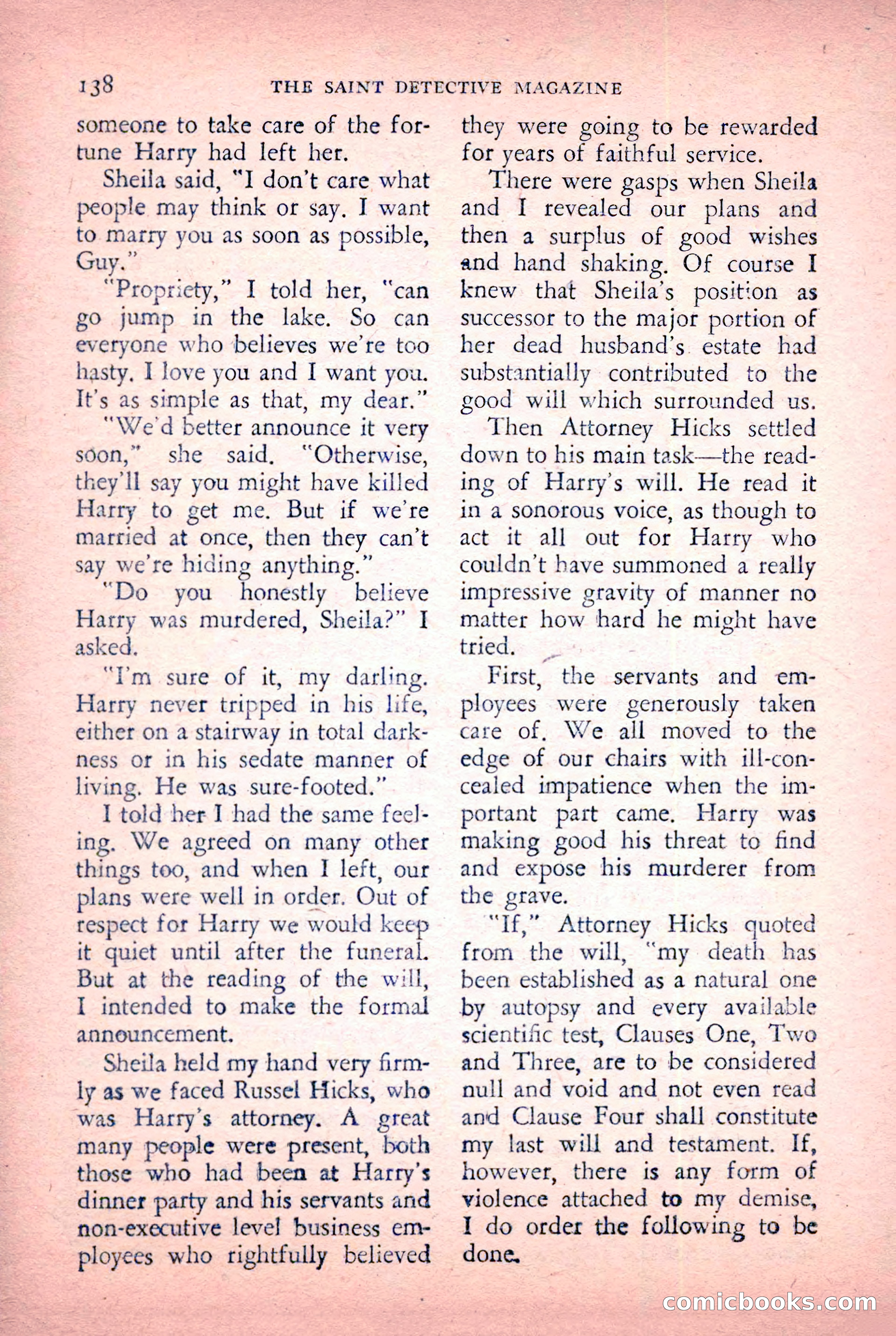 The Saint Detective Magazine, January 1956 — page 140 of 164