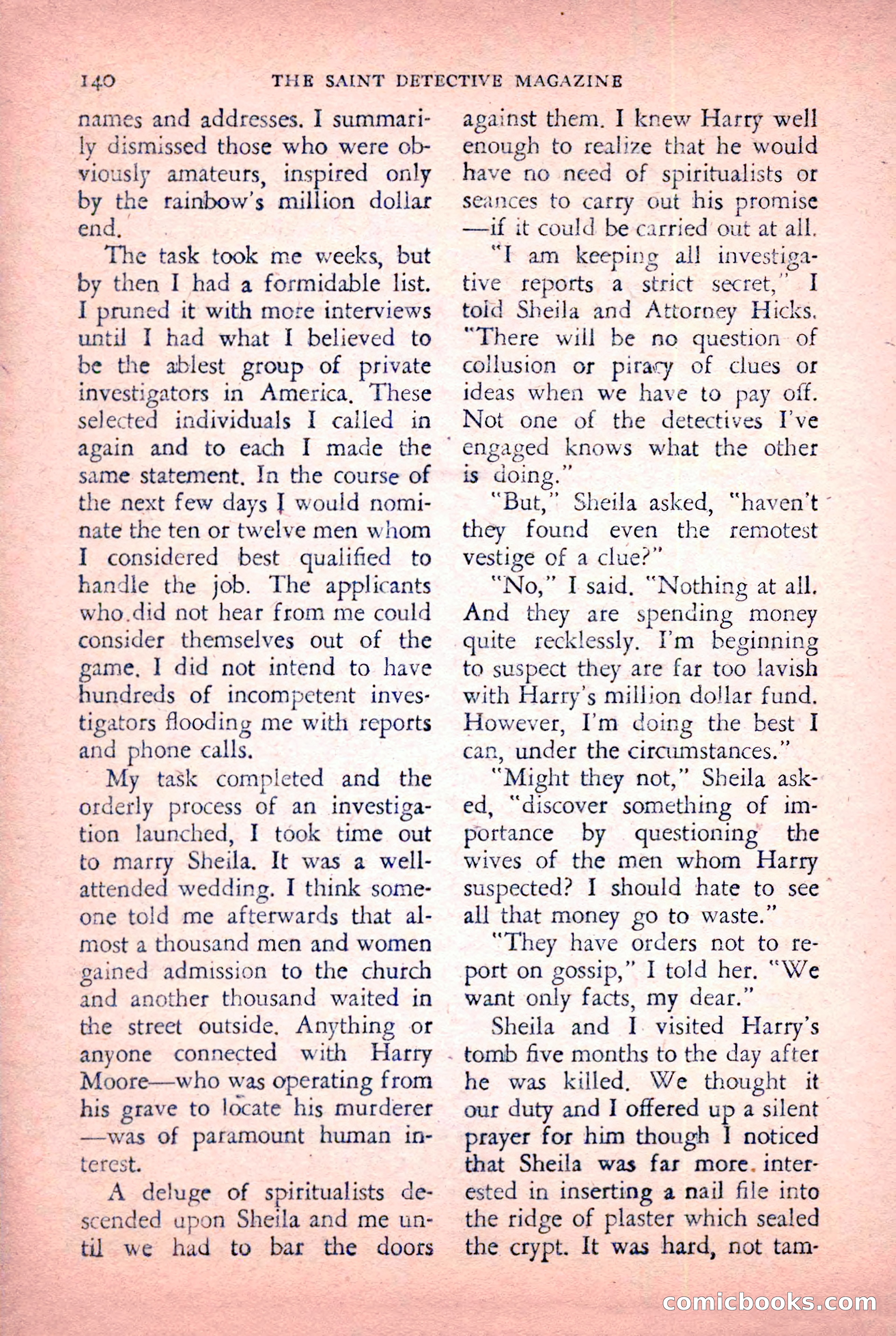 The Saint Detective Magazine, January 1956 — page 142 of 164