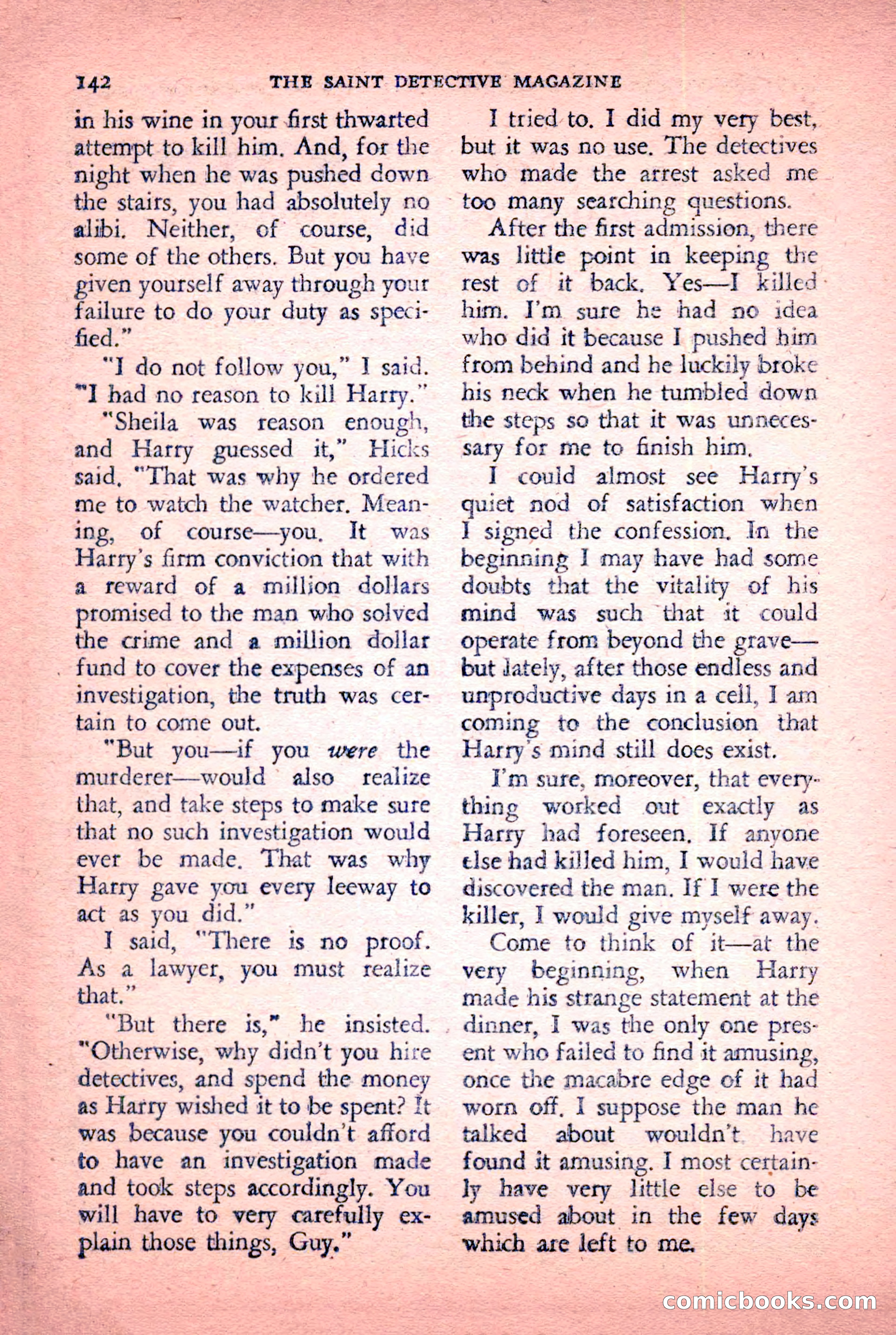 The Saint Detective Magazine, January 1956 — page 144 of 164