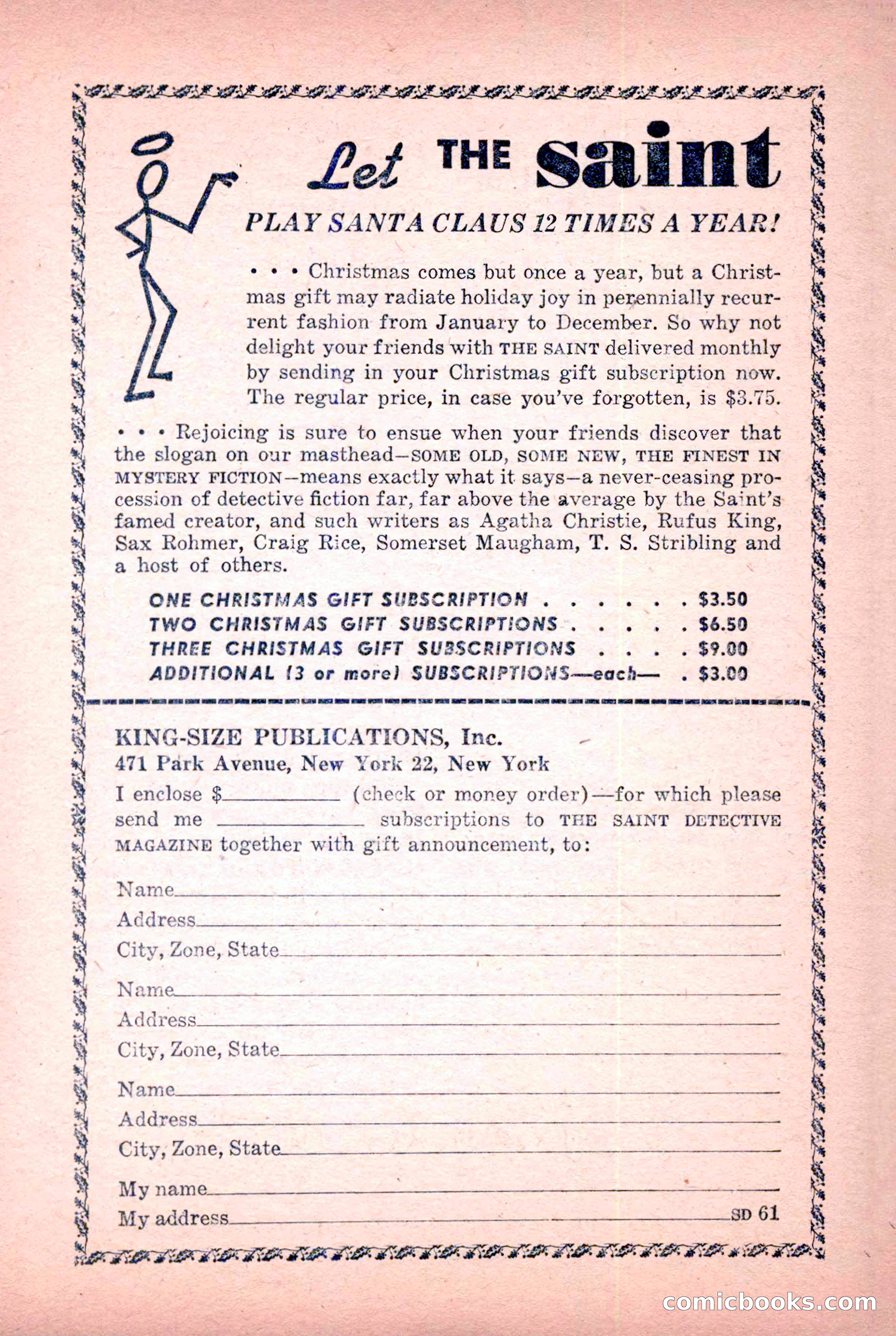 The Saint Detective Magazine, January 1956 — page 145 of 164