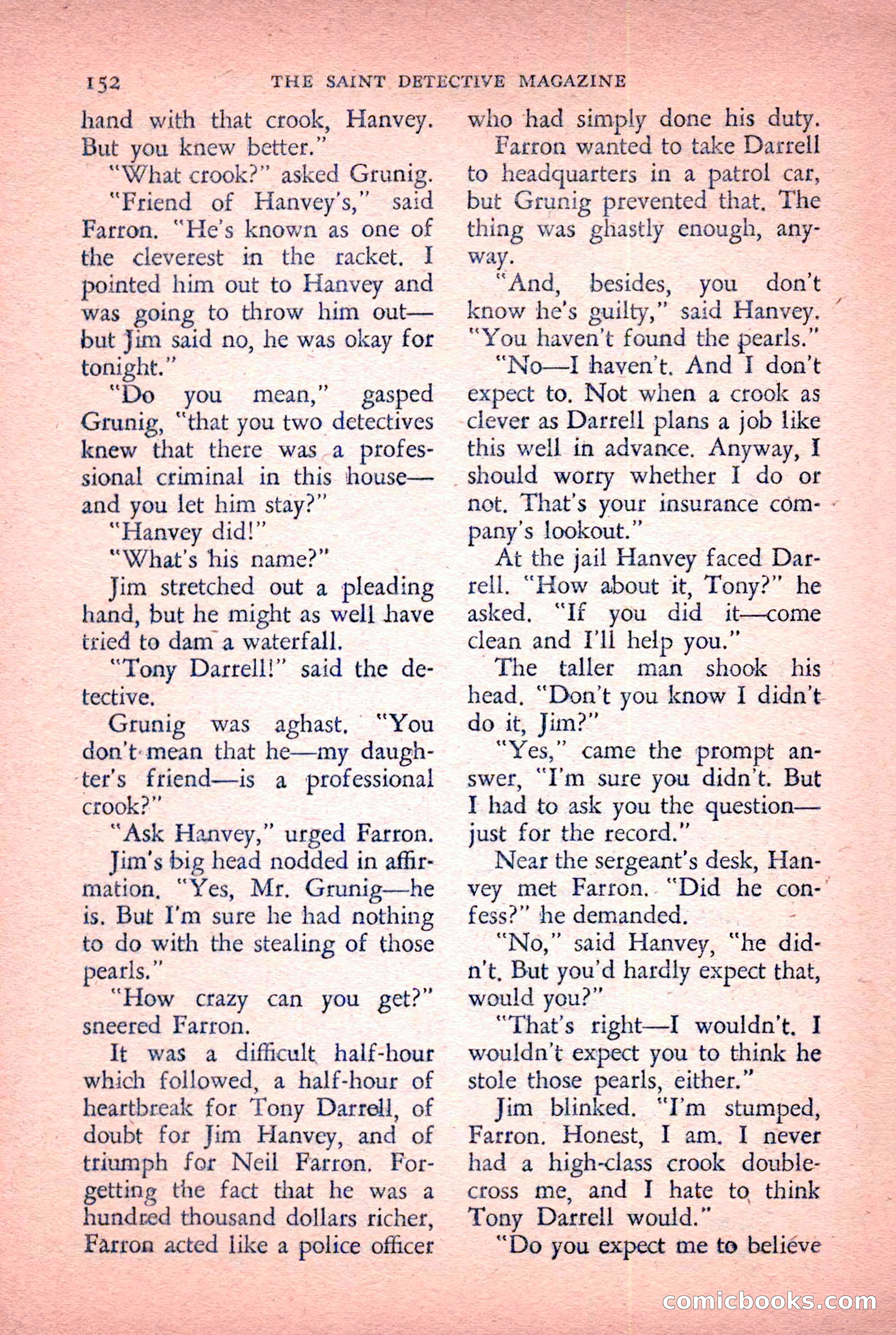 The Saint Detective Magazine, January 1956 — page 154 of 164