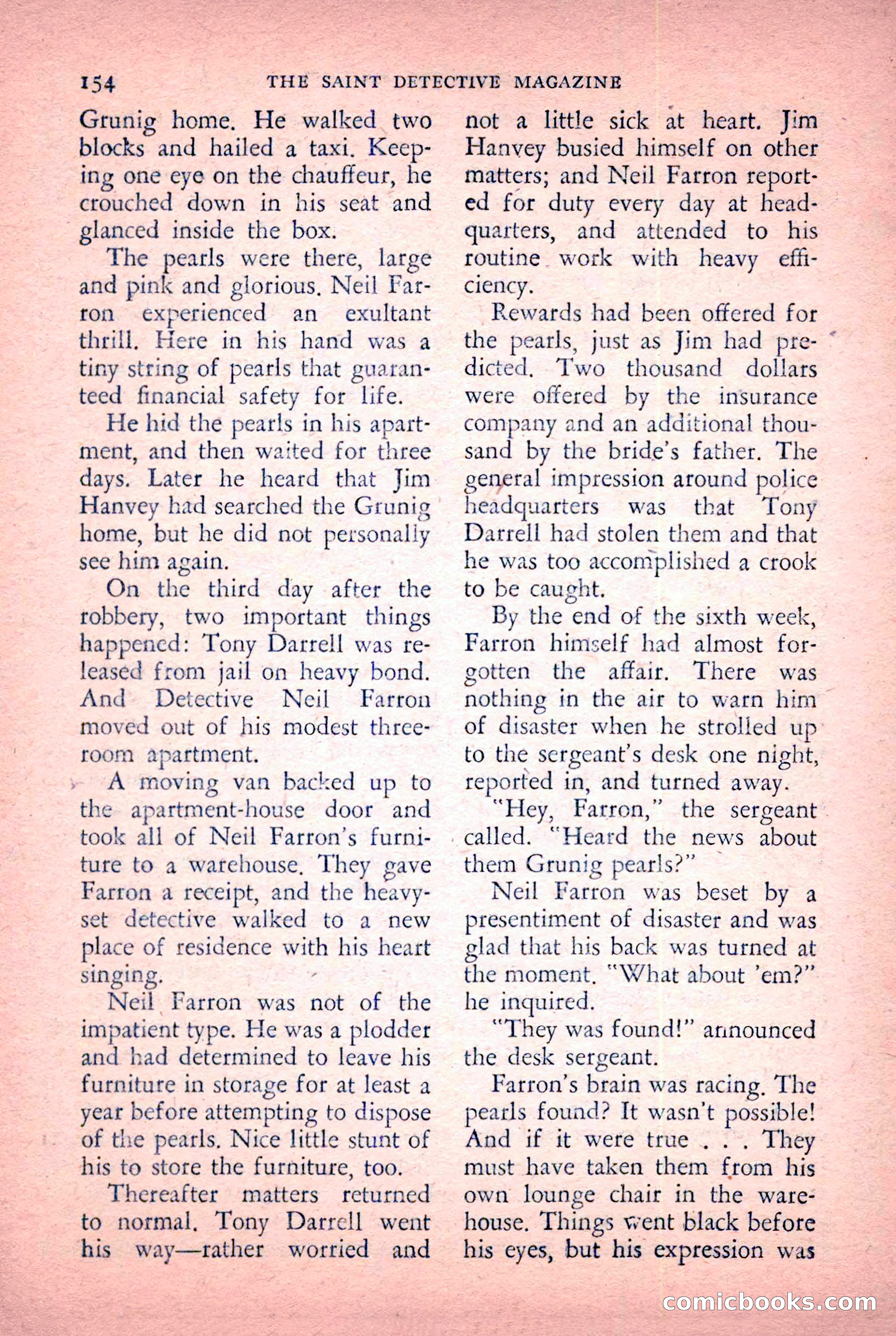 The Saint Detective Magazine, January 1956 — page 156 of 164