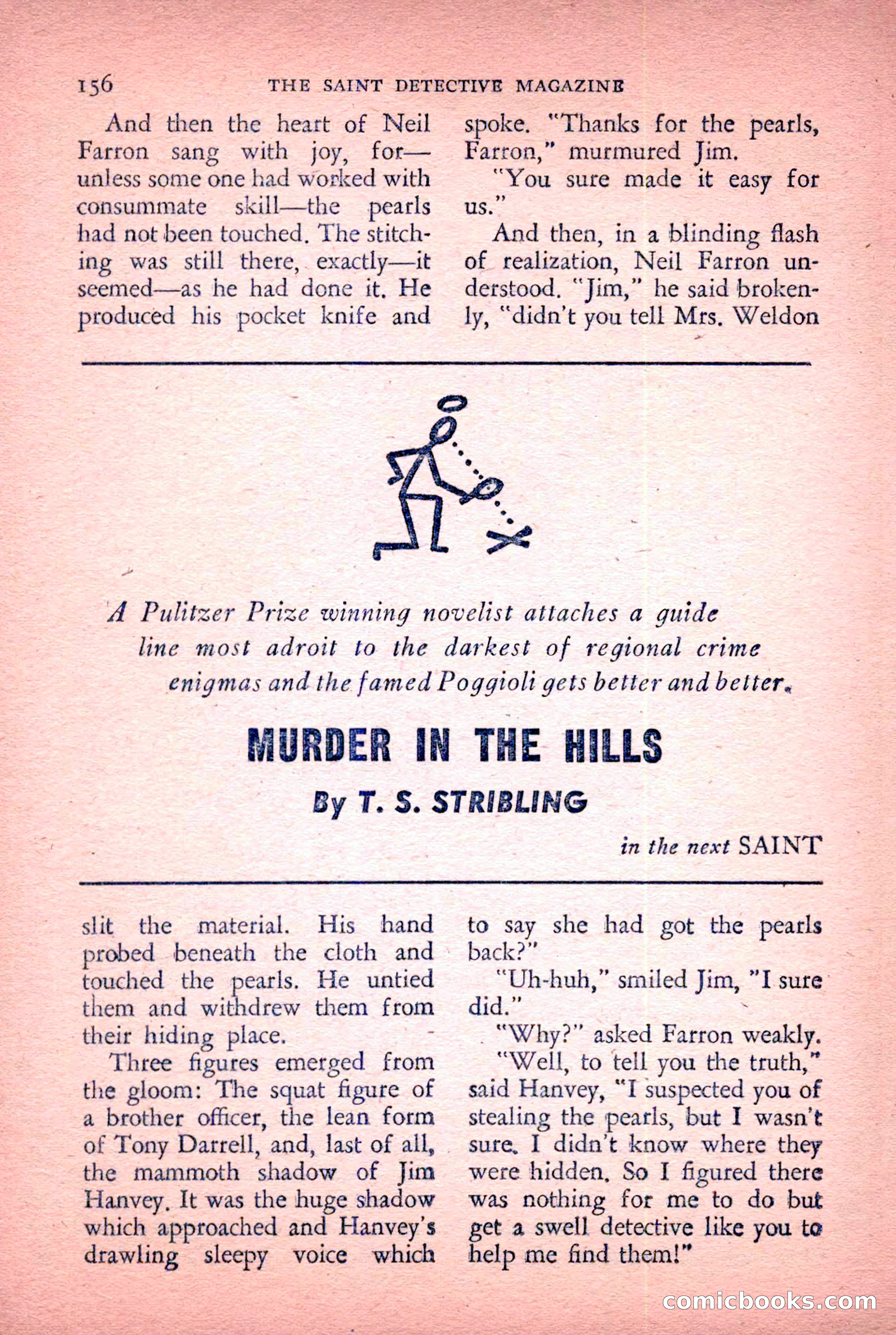 The Saint Detective Magazine, January 1956 — page 158 of 164