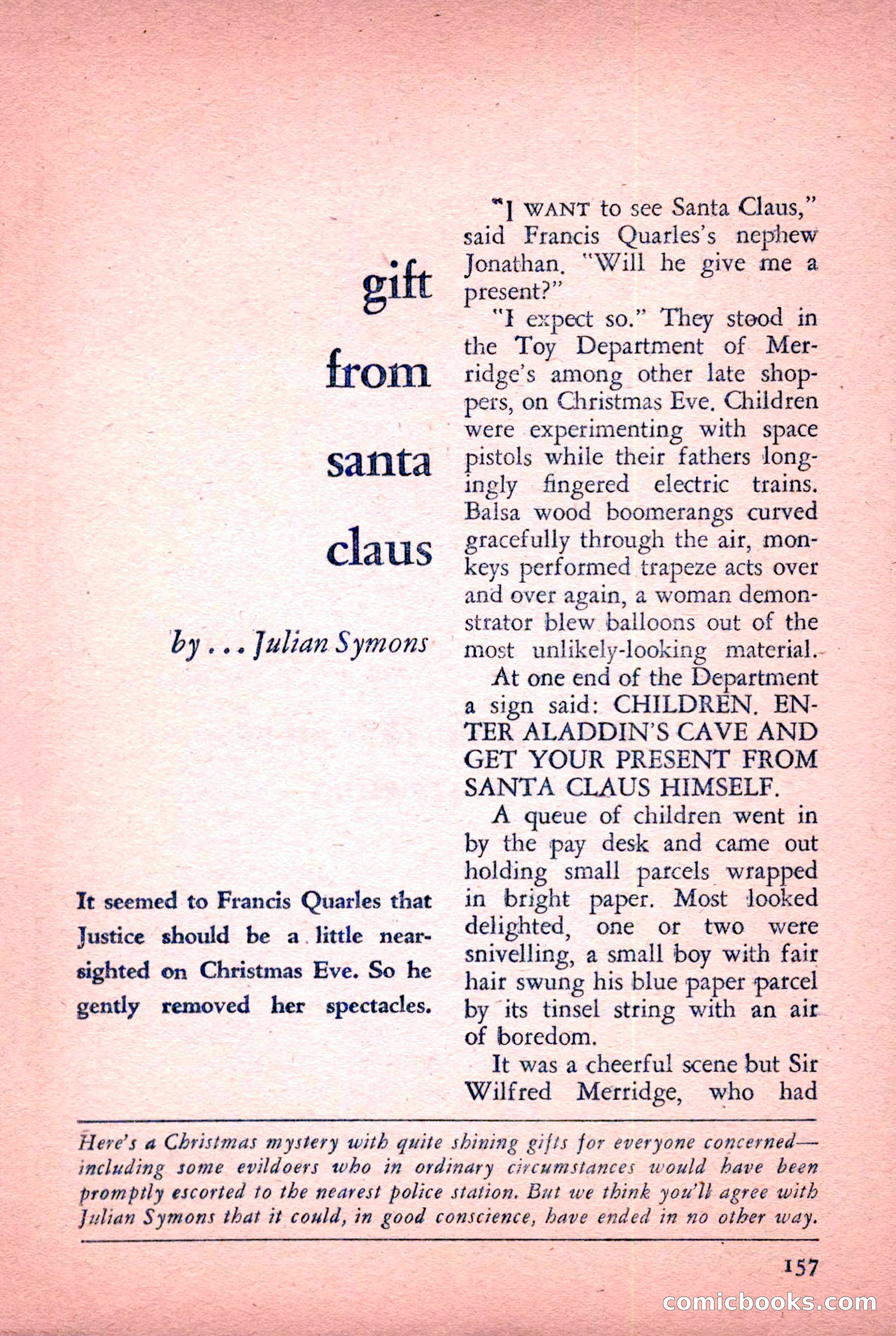 The Saint Detective Magazine, January 1956 — page 159 of 164