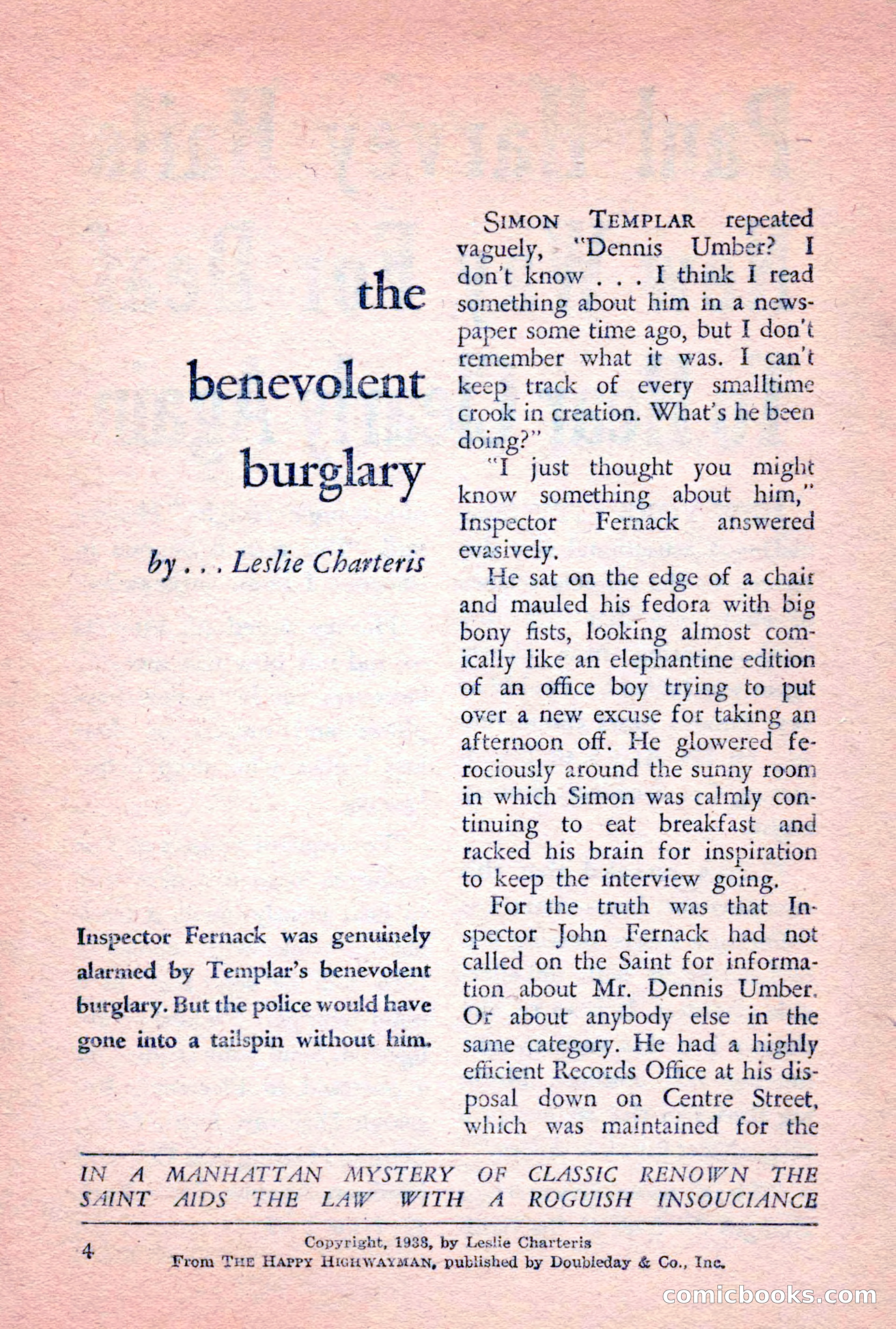 The Saint Detective Magazine, February 1956 — page 6 of 164
