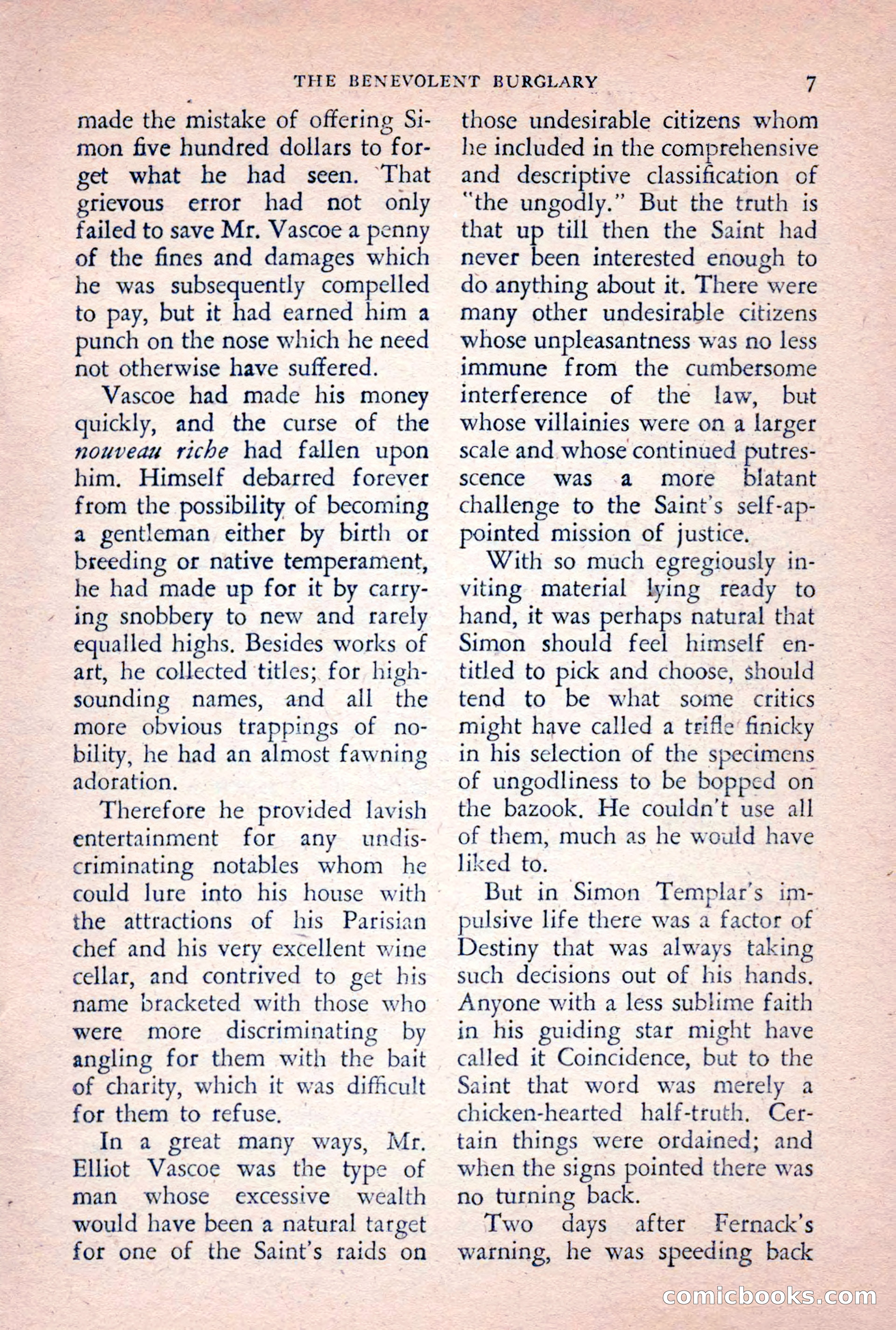 The Saint Detective Magazine, February 1956 — page 9 of 164