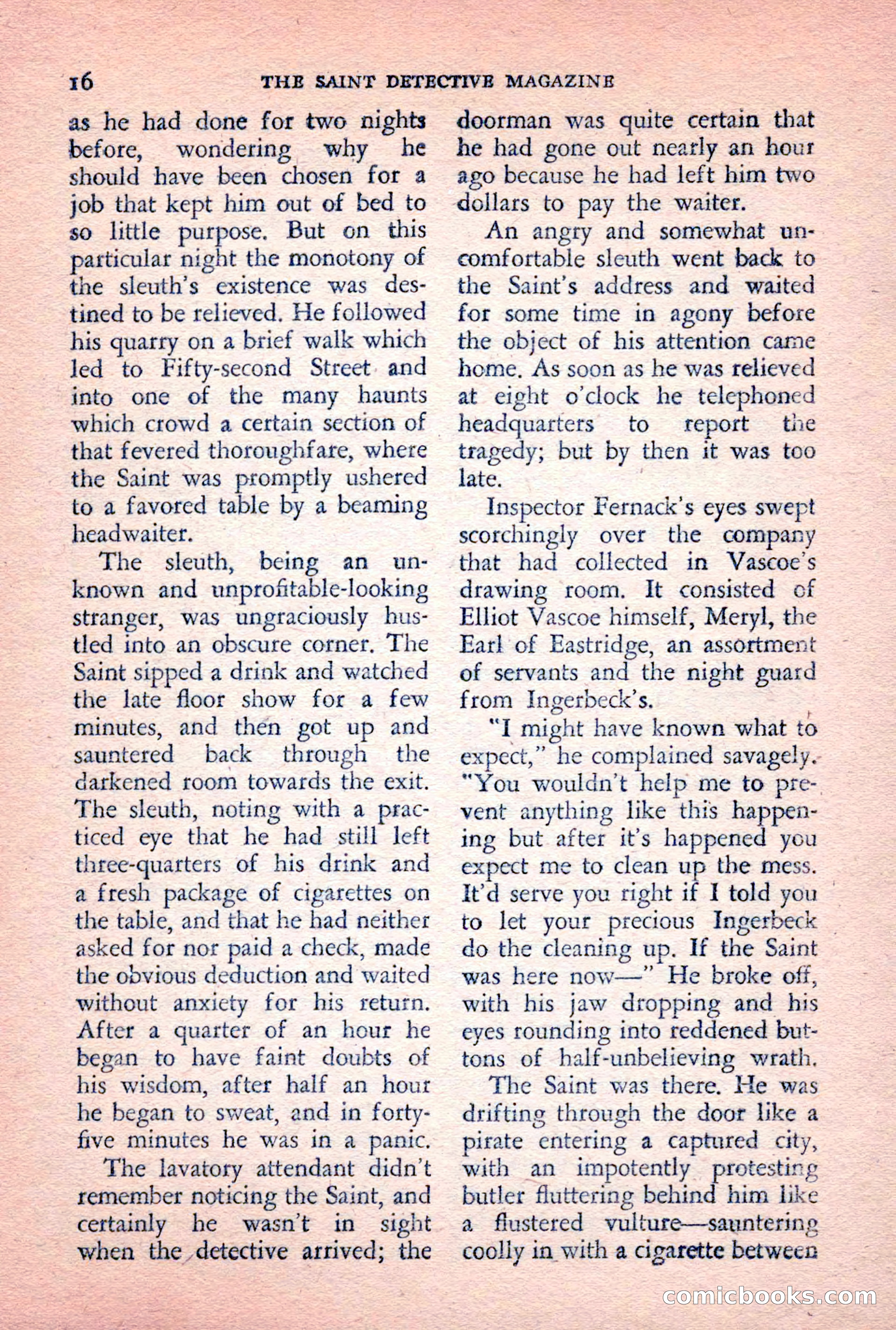 The Saint Detective Magazine, February 1956 — page 18 of 164