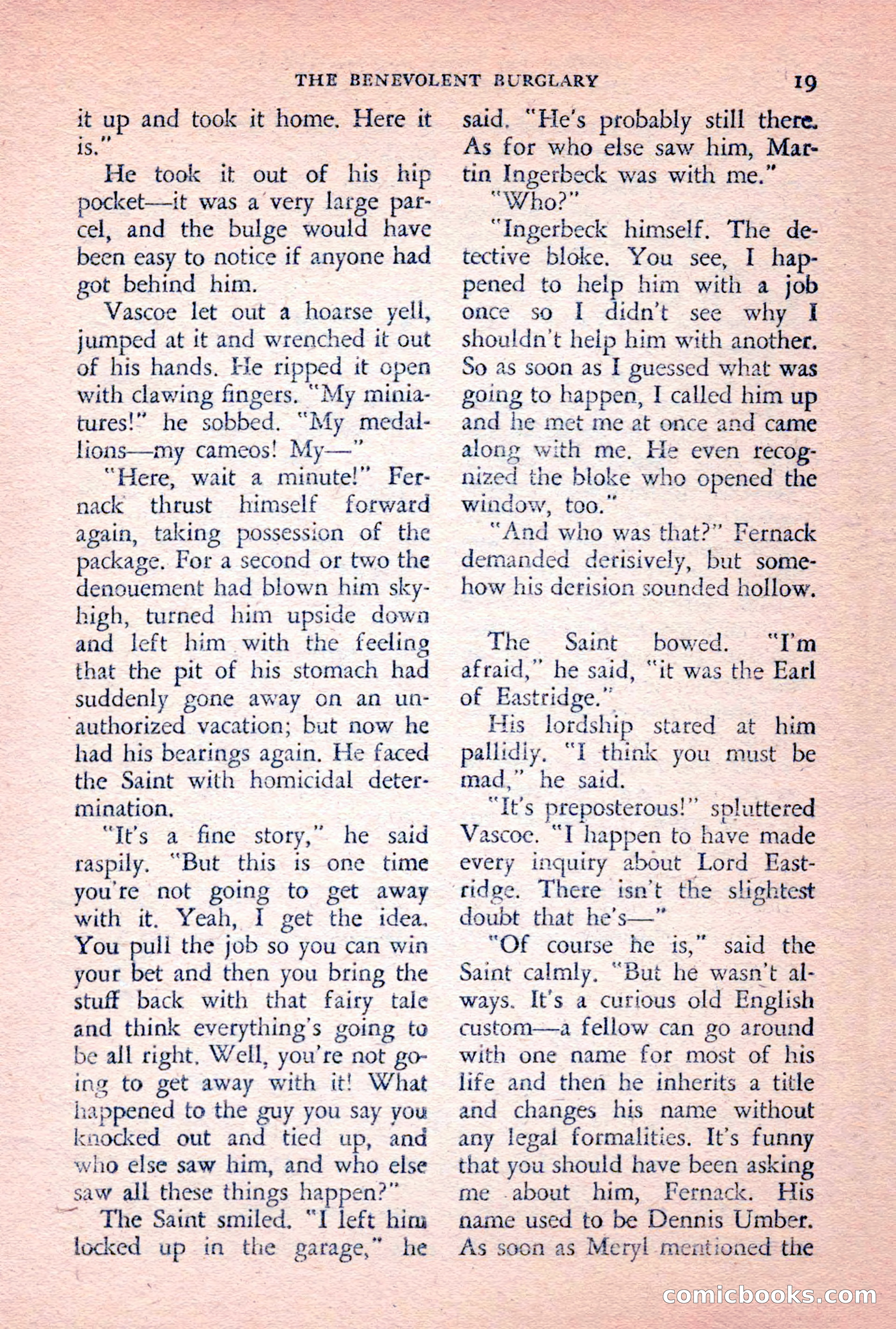 The Saint Detective Magazine, February 1956 — page 21 of 164