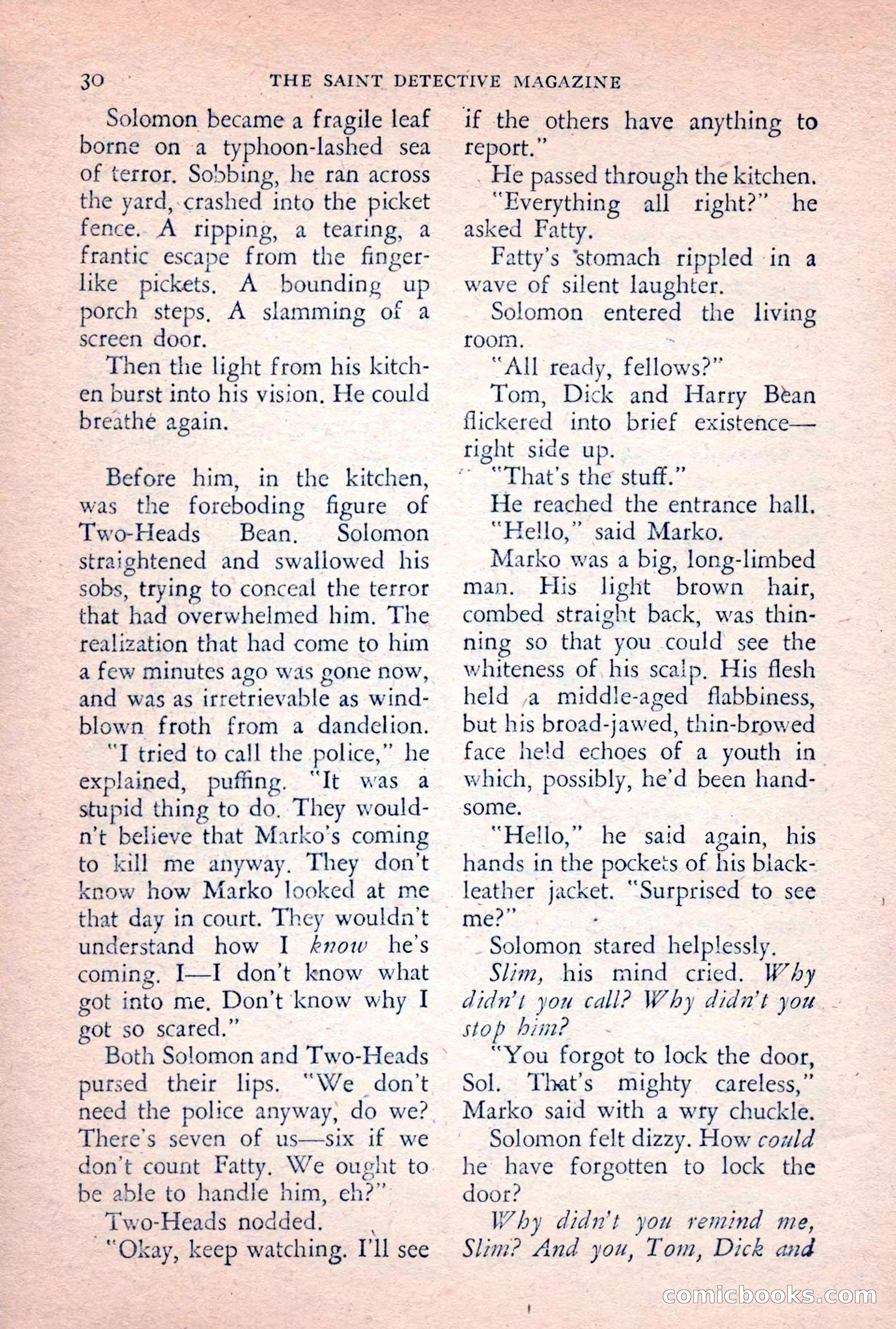 The Saint Detective Magazine, February 1956 — page 32 of 164