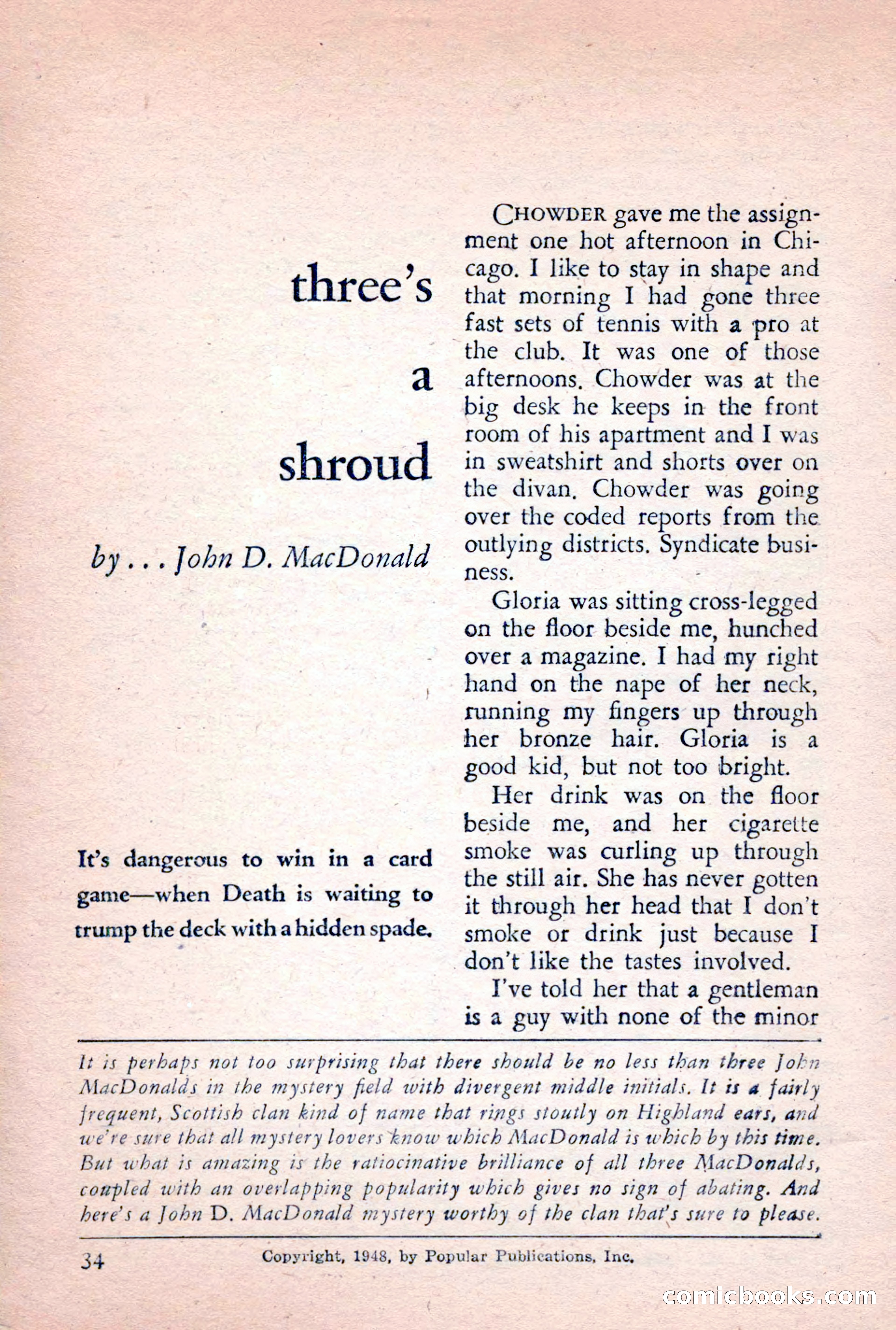 The Saint Detective Magazine, February 1956 — page 36 of 164